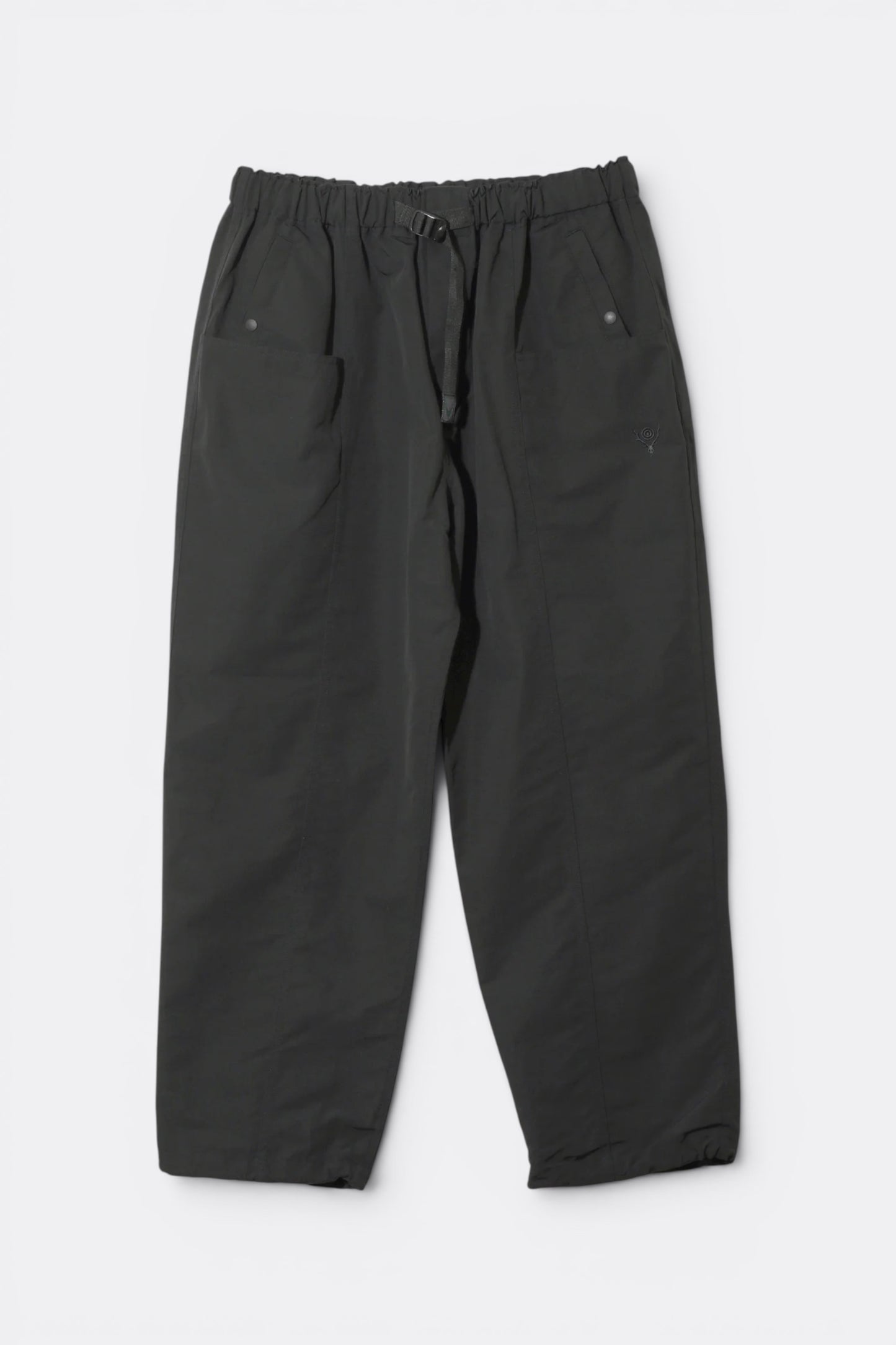 South2 West8 Belted C.S Pant C/N Grosgrain Black | Pantalon Coton Nylon | Edgar Bdx