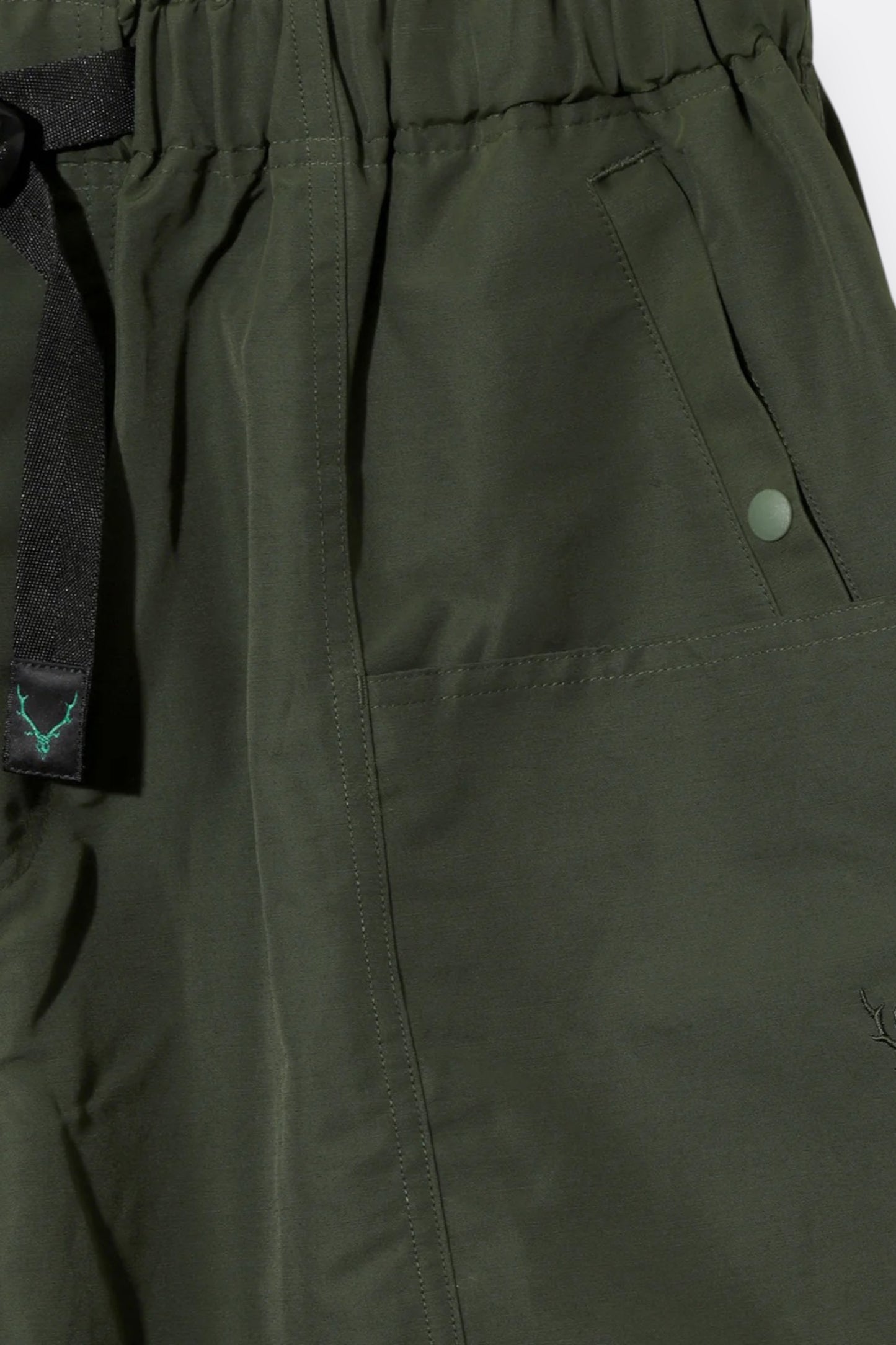 South2 West8 Belted C.S Short C/N Grosgrain Olive | Short Coton Nylon | Edgar Bdx