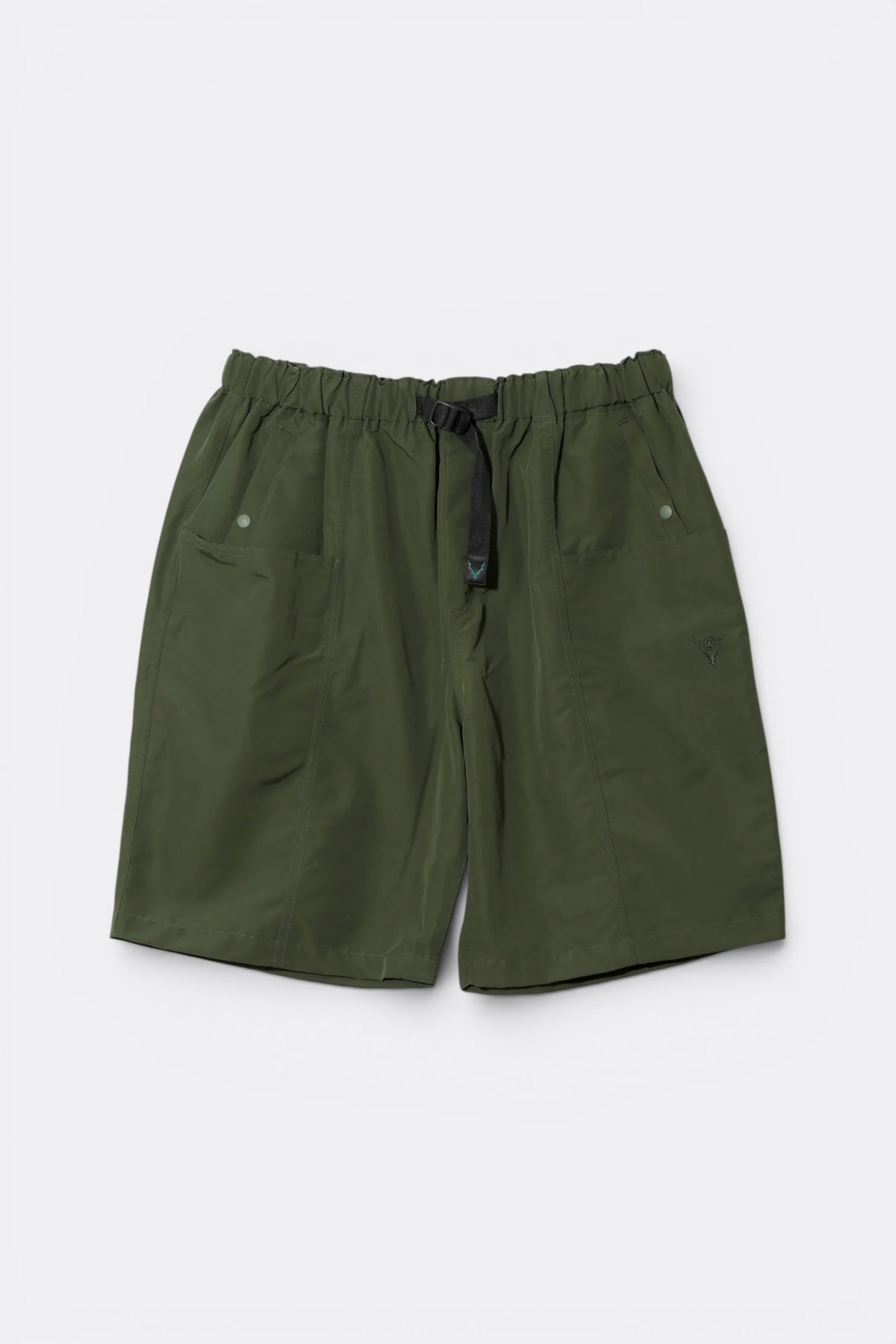 South2 West8 Belted C.S Short C/N Grosgrain Olive | Short Coton Nylon | Edgar Bdx