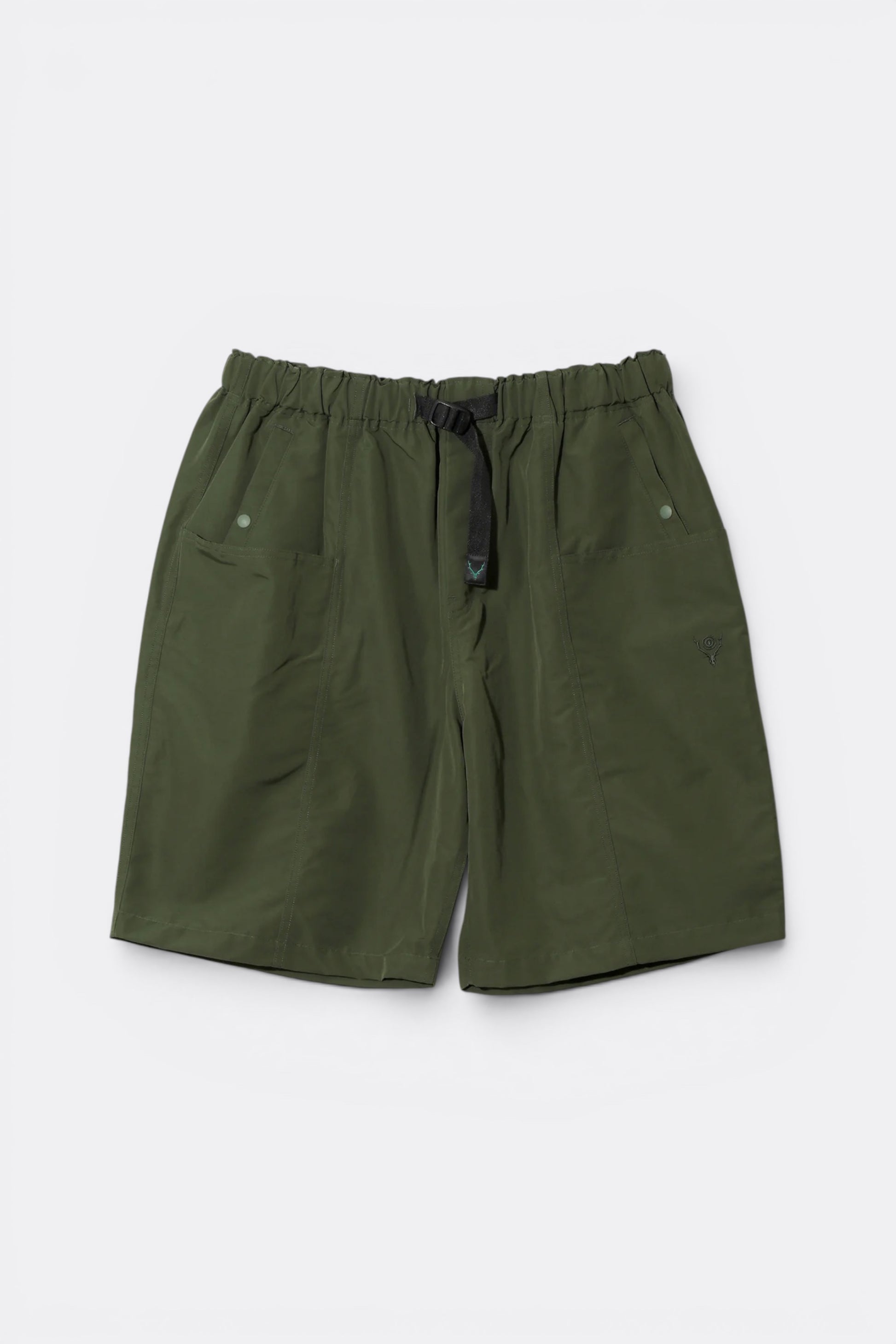 South2 West8 Belted C.S Short C/N Grosgrain Olive | Short Coton Nylon | Edgar Bdx