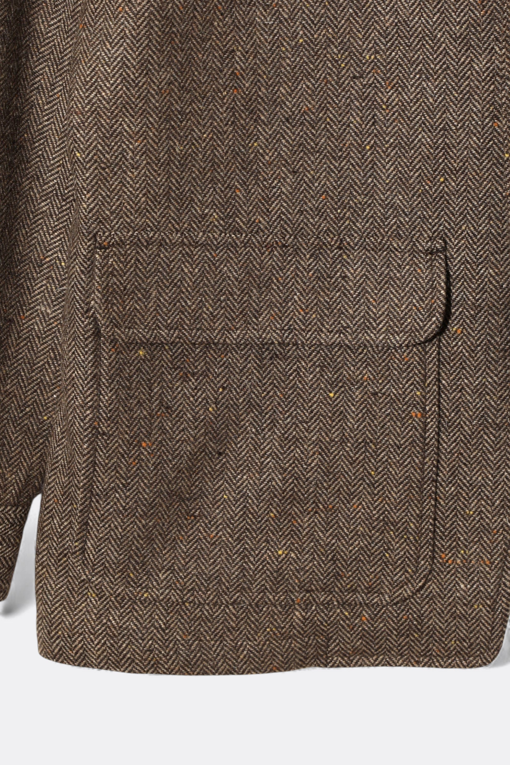 South2 West8 - Pen Jacket Wool Nep Tweed (Brown)