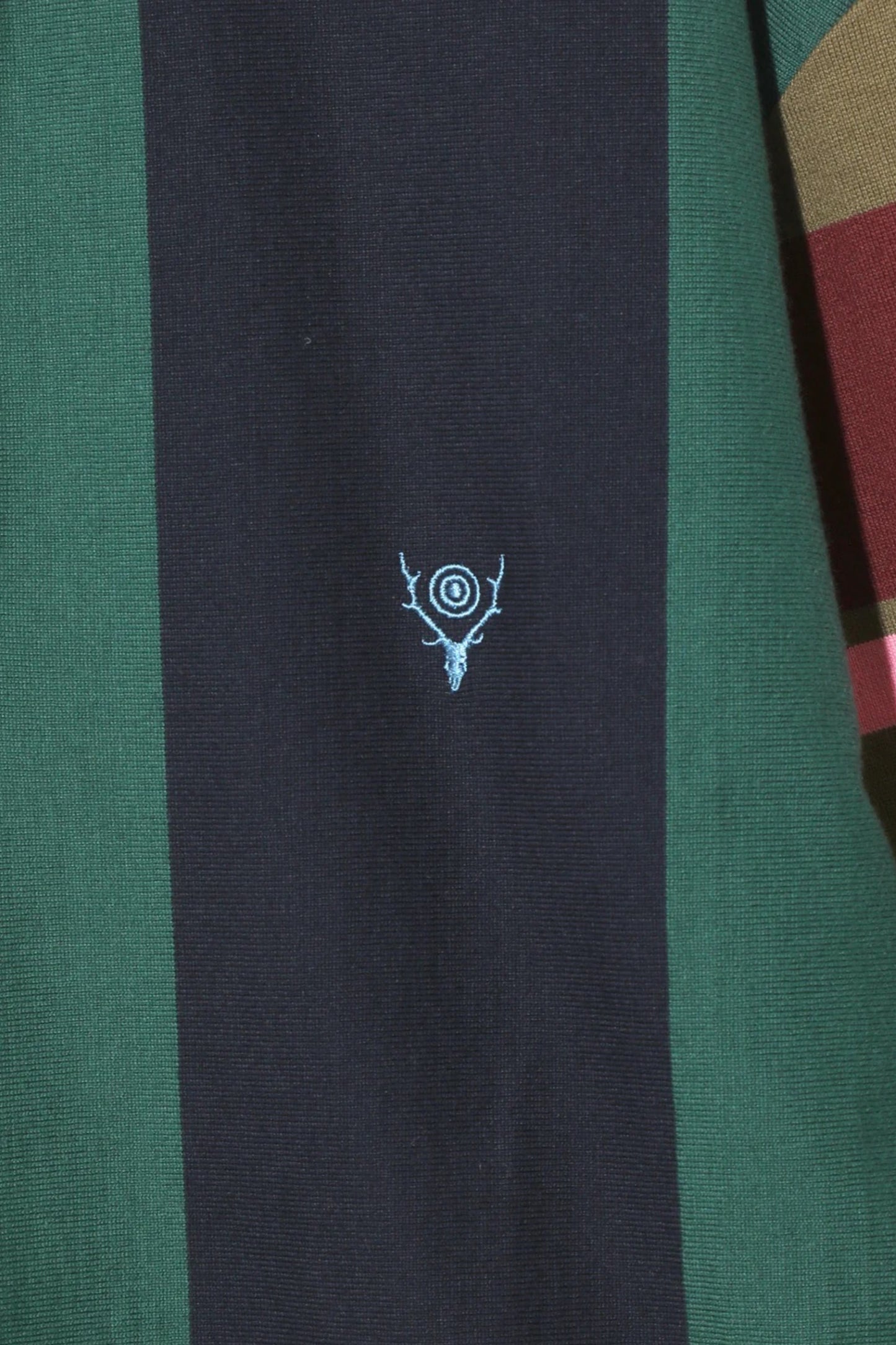 South2 West8 - Rugger Shirt Cotton Plainstitch (Crazy Pattern B)