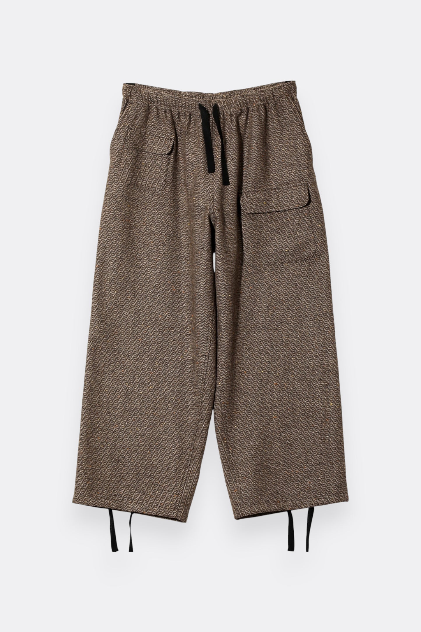 South2 West8 - String Balloon Pant Wool Nep Tweed (Brown)