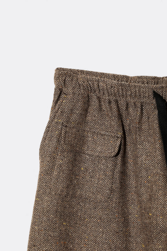 South2 West8 - String Balloon Pant Wool Nep Tweed (Brown)
