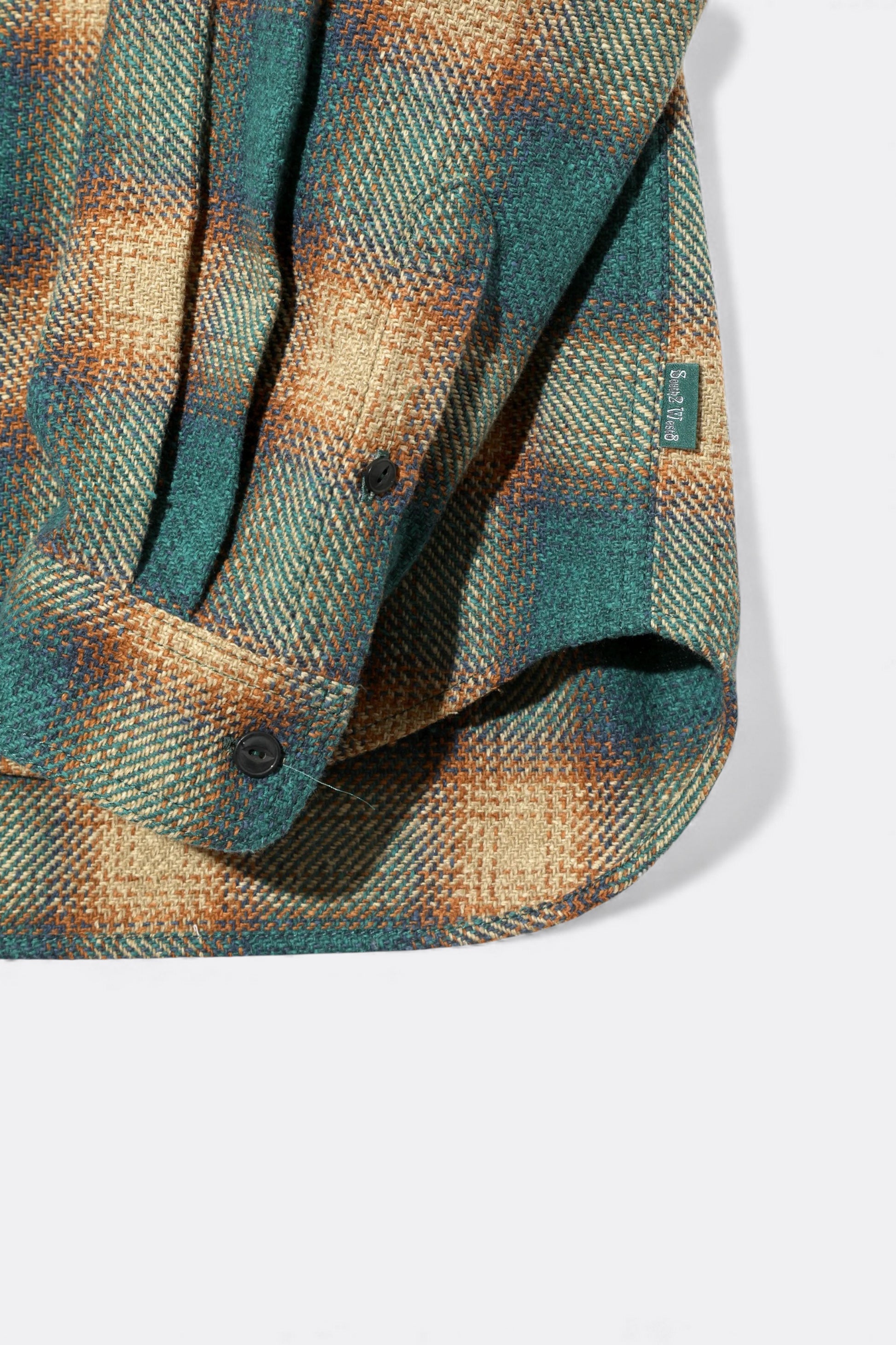 South2 West8 - Work Shirt TC Jazz Nep Plaid (Green)