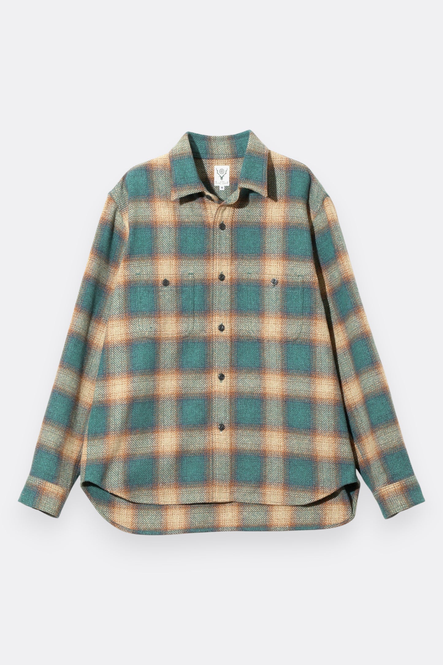 South2 West8 - Work Shirt TC Jazz Nep Plaid (Green)