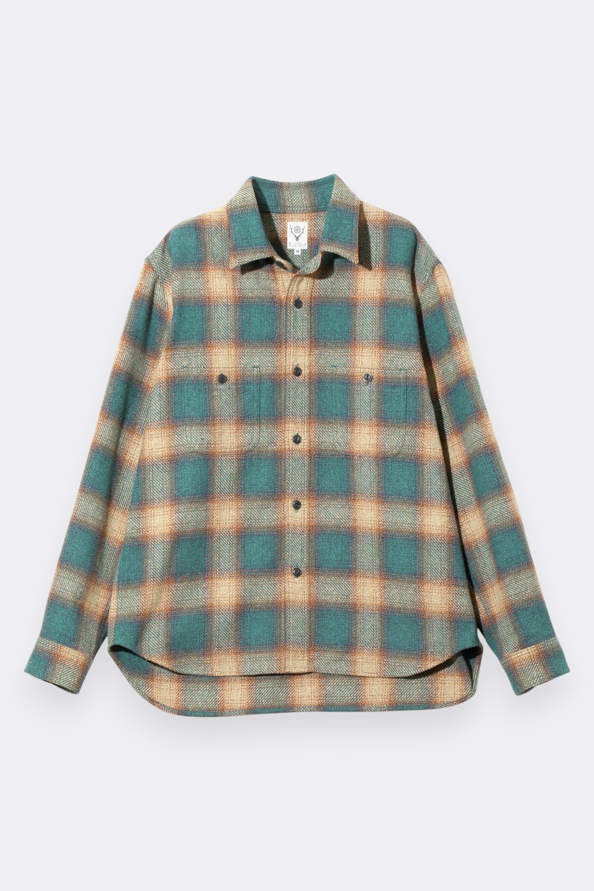 South2 West8 - Work Shirt TC Jazz Nep Plaid (Green)