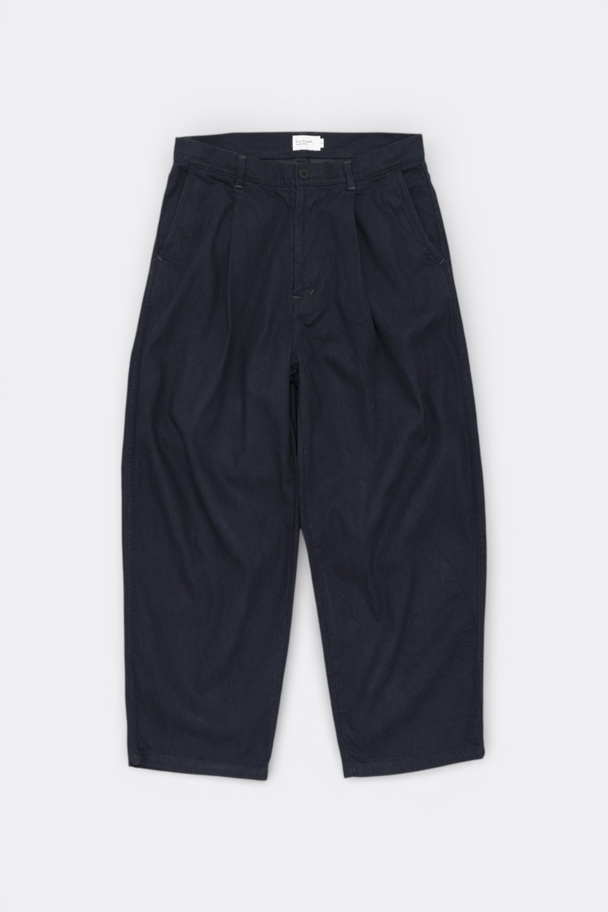 Pantalon Denim 11.5oz Deep Tuck Dark Navy Still By Hand - Coton Japonais