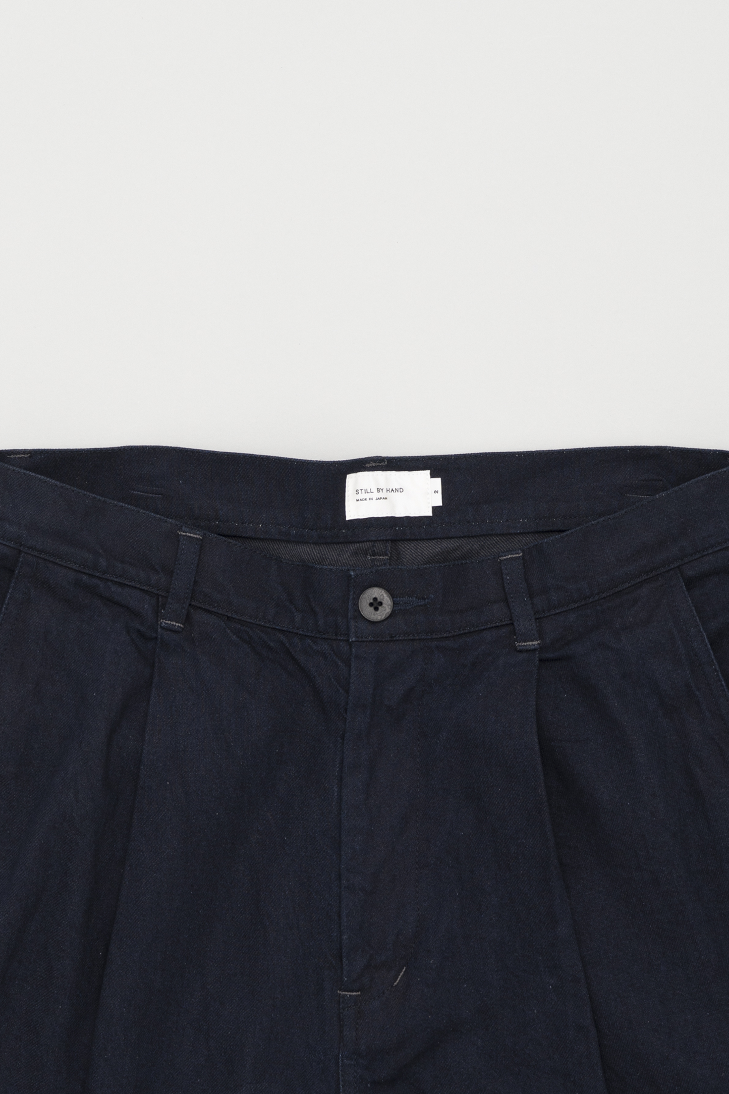 Pantalon Denim 11.5oz Deep Tuck Dark Navy Still By Hand - Coton Japonais