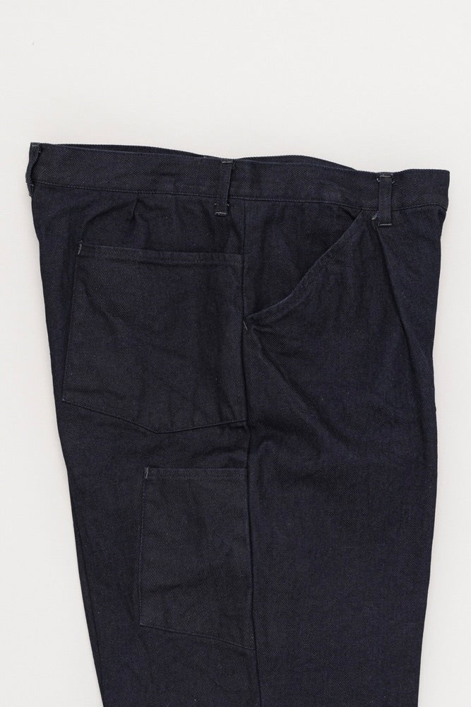 Still By Hand - 12oz Denim 1 Tuck Pants (Black)