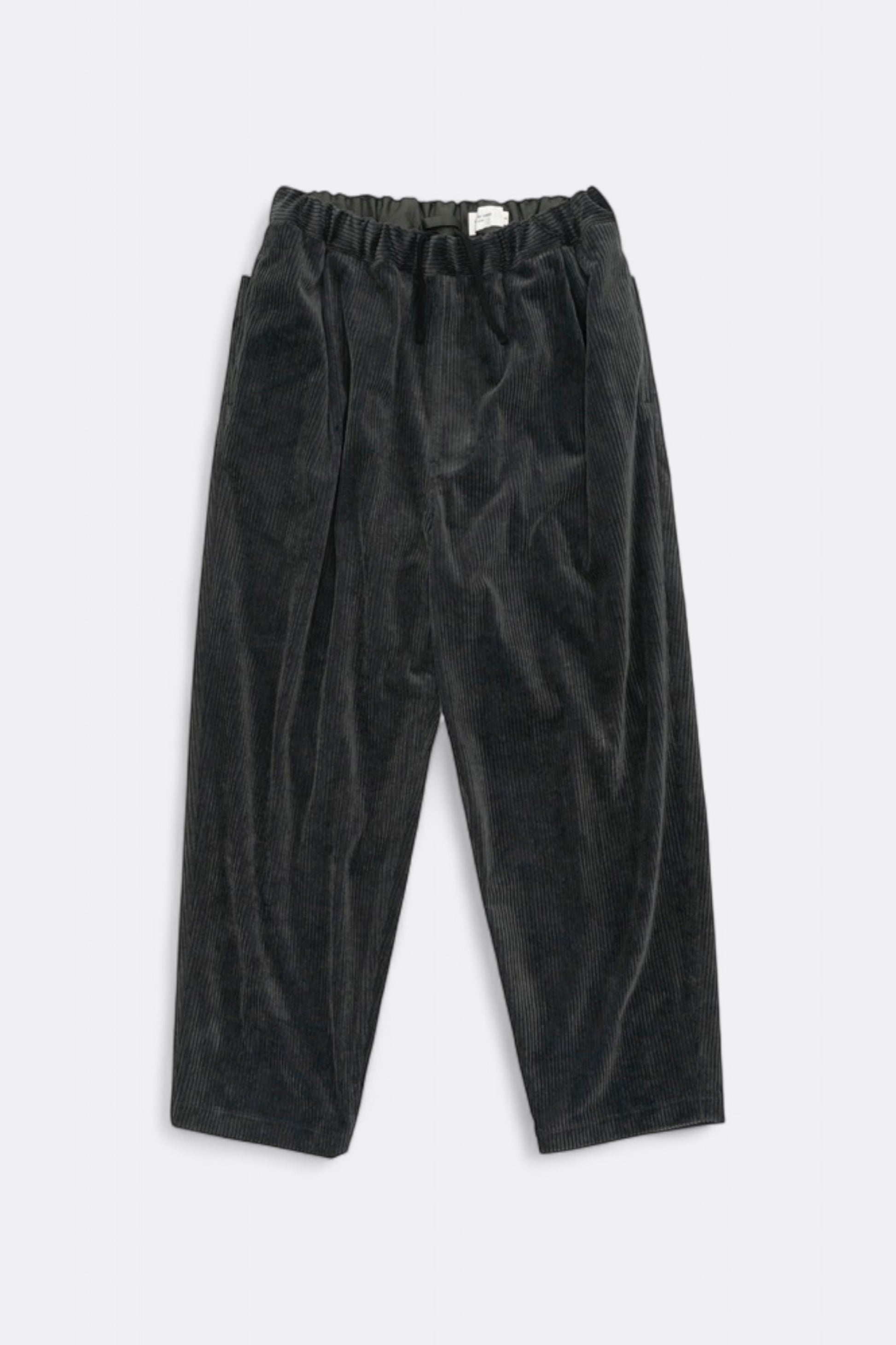 Still By Hand - Corduroy Easy Pants (Blue Charcoal)