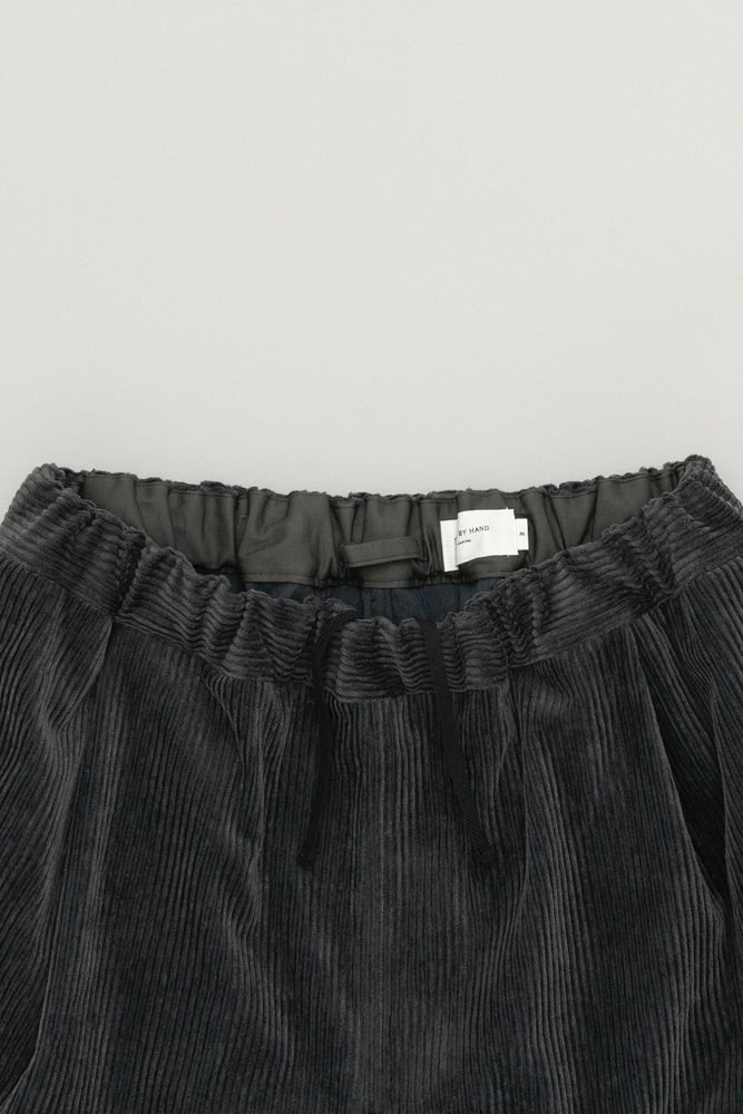 Still By Hand - Corduroy Easy Pants (Blue Charcoal)