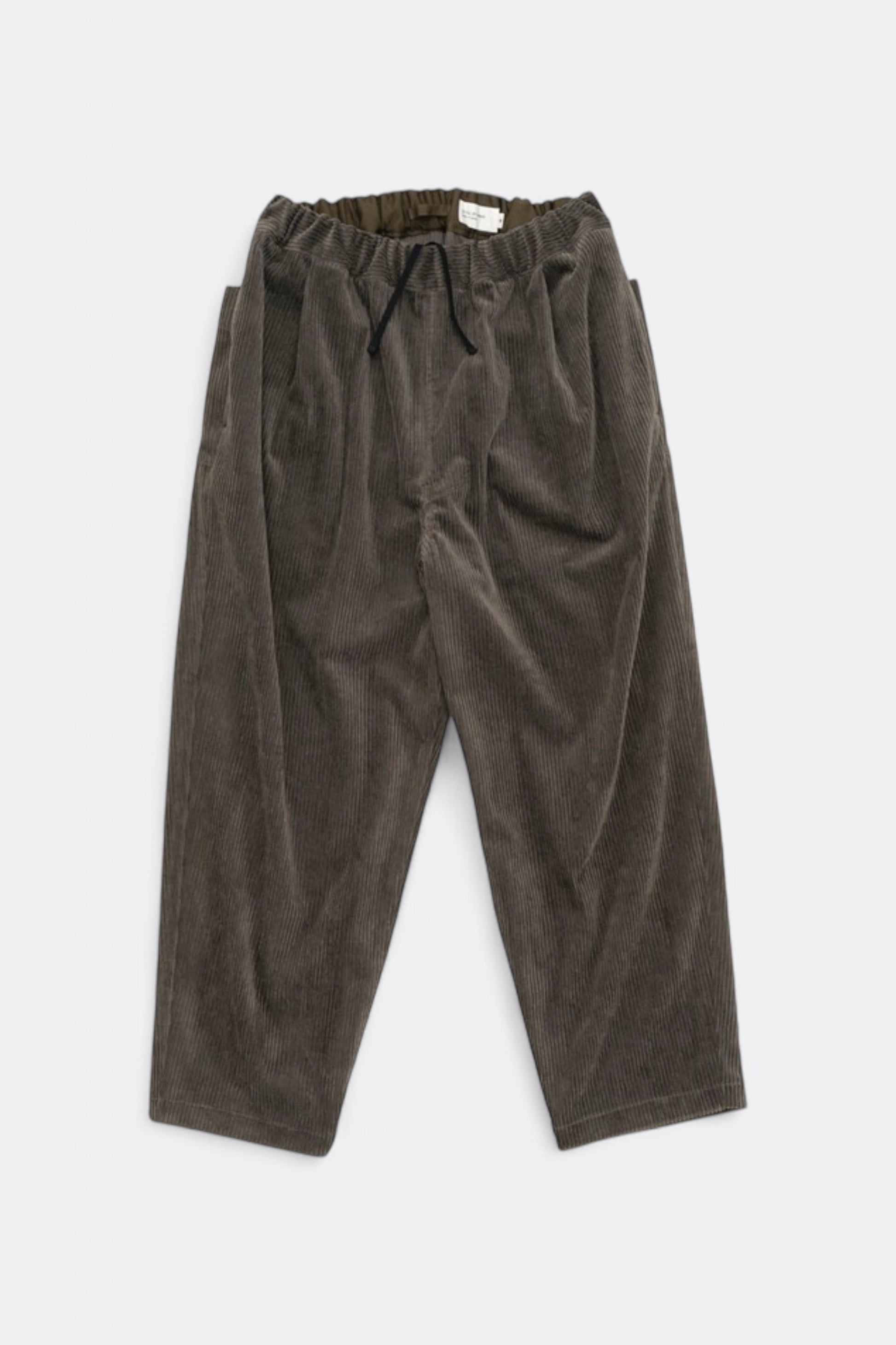 Still By Hand - Corduroy Easy Pants (Khaki Brown)