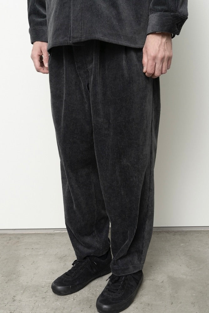 Still By Hand - Corduroy Easy Pants (Khaki Brown)