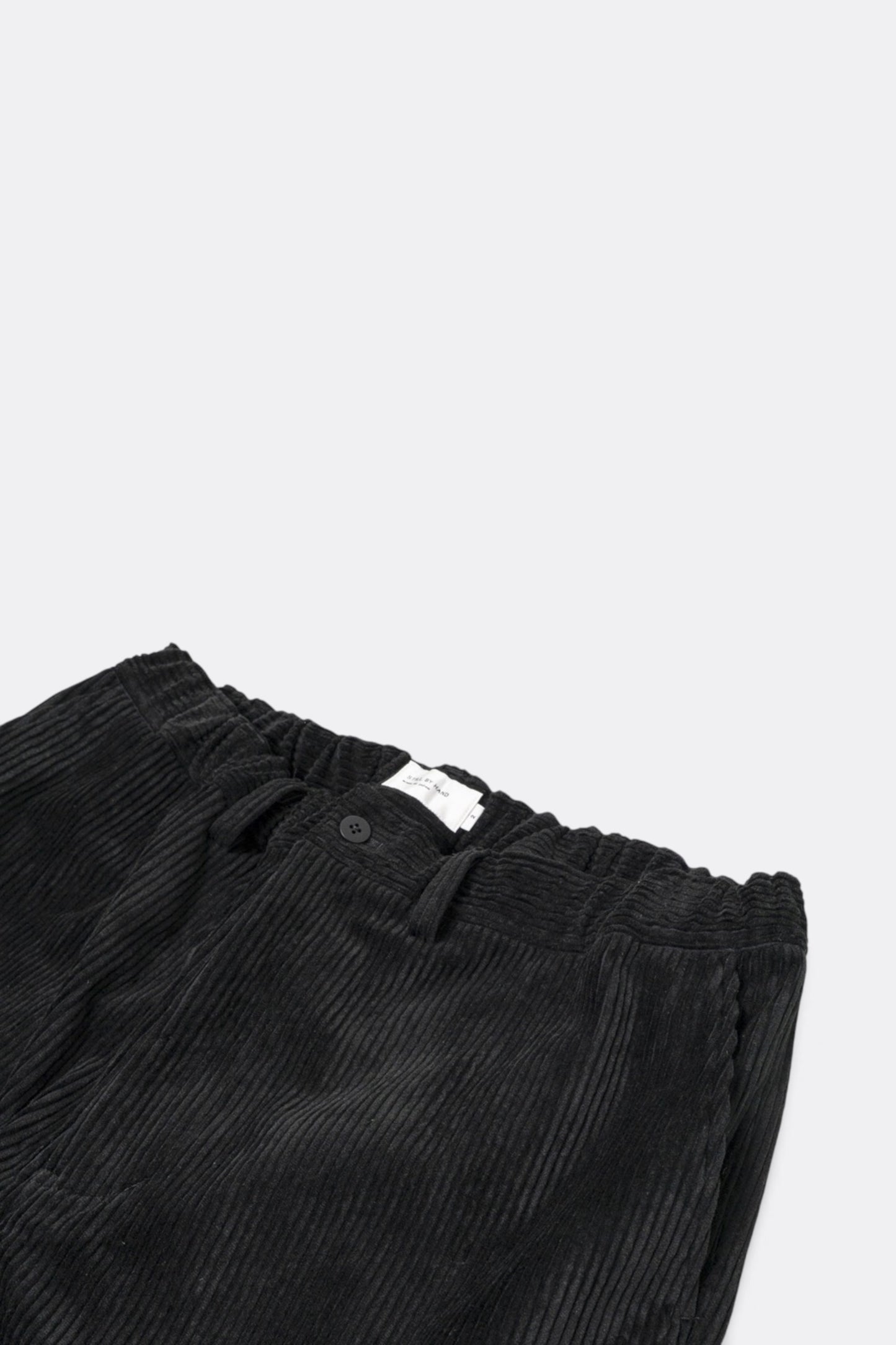 Corduroy Straight Pants (Black)