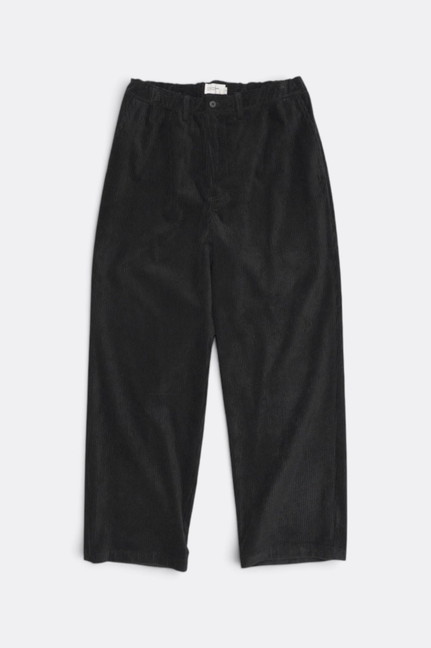 Corduroy Straight Pants (Black)