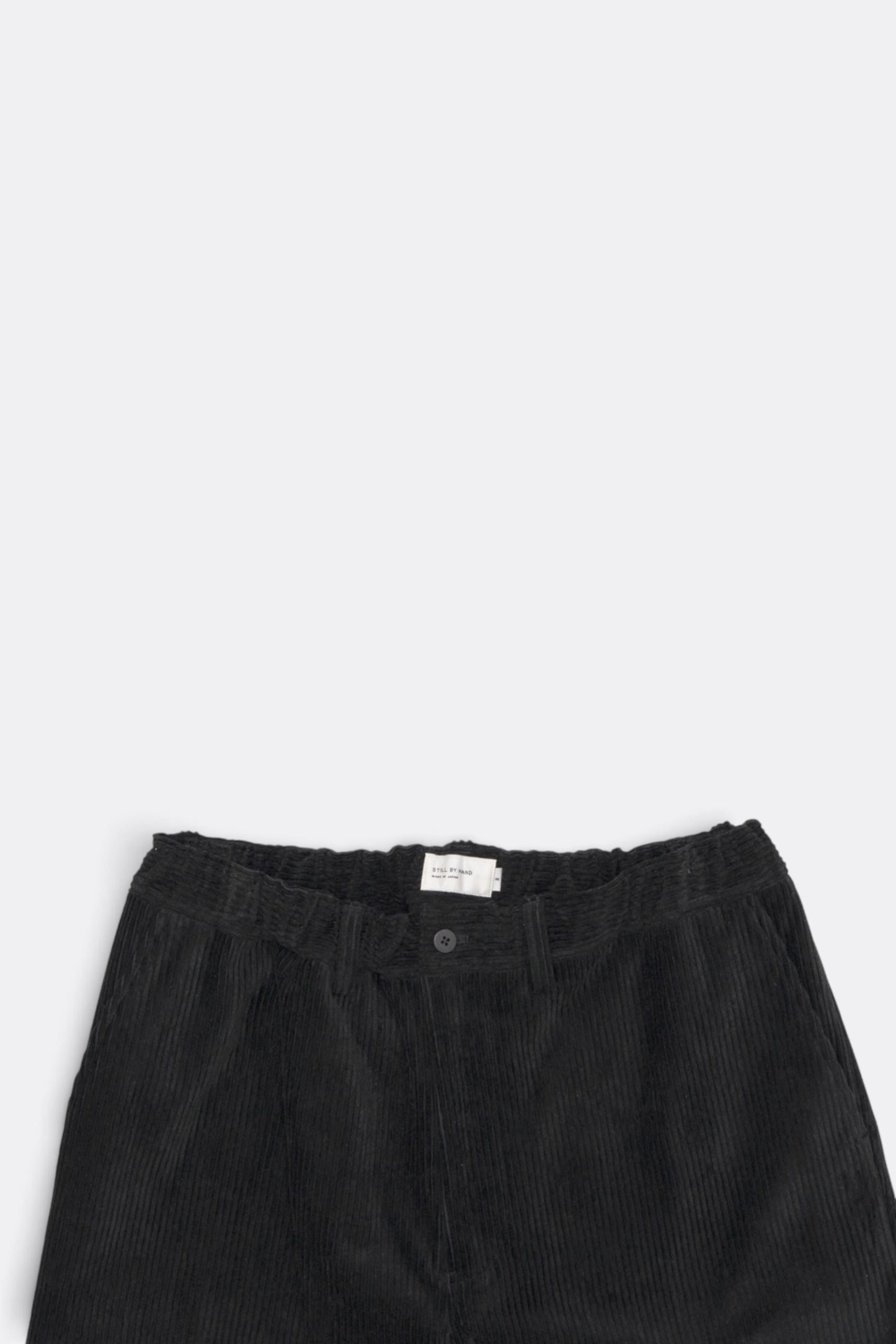 Corduroy Straight Pants (Black)
