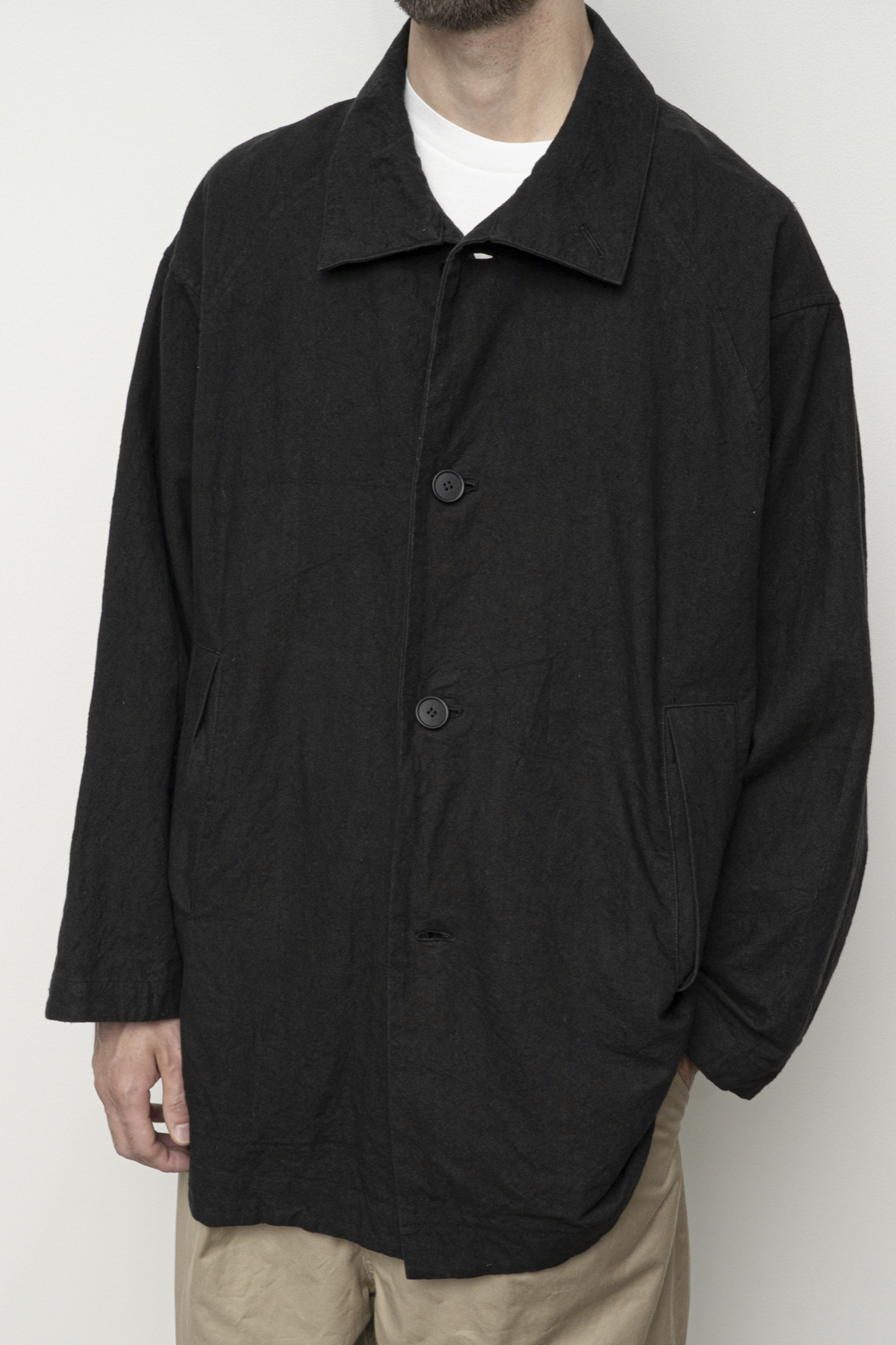 Manteau Coton Lin Oatmeal Still By Hand | Edgar Bdx