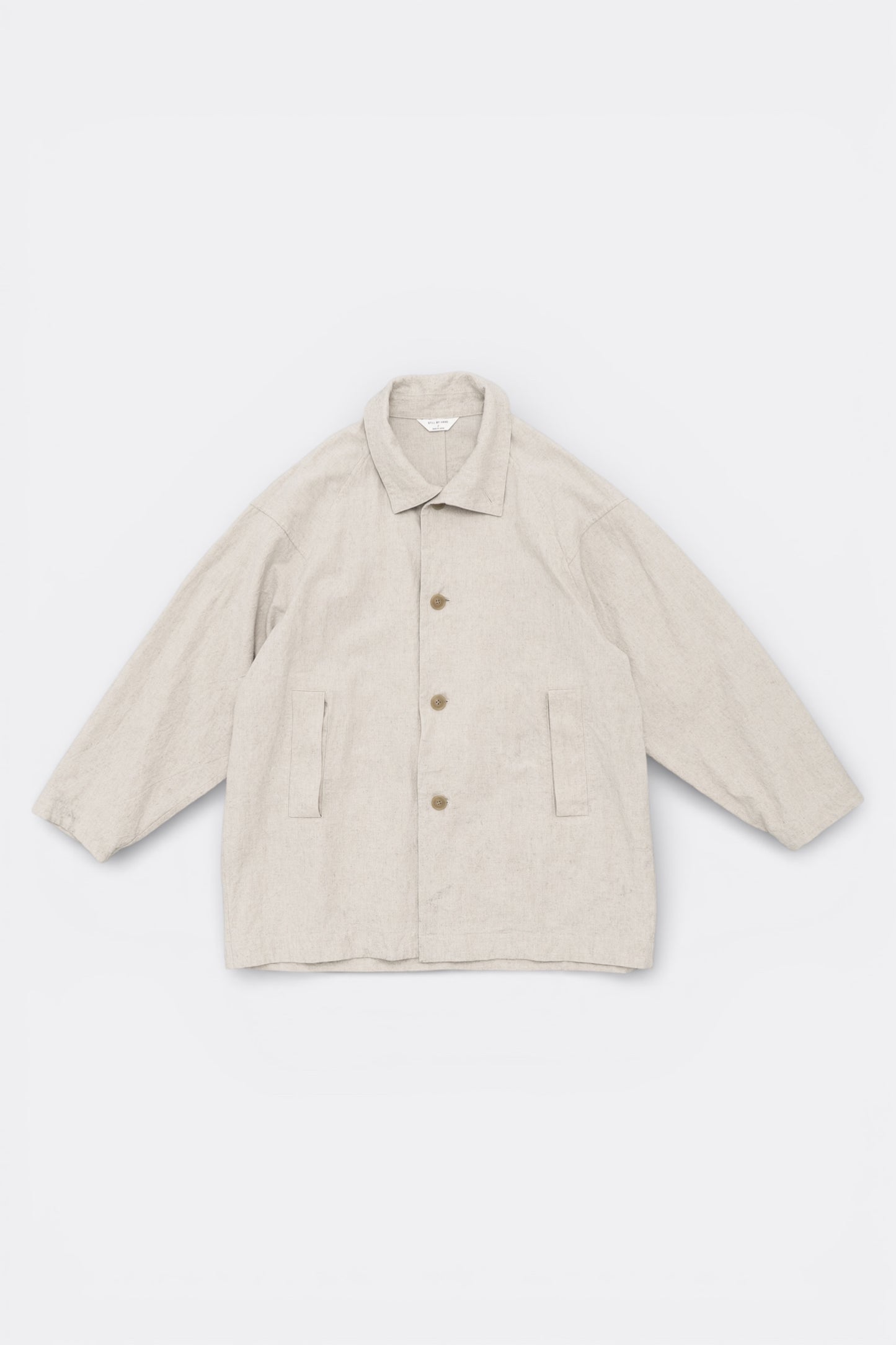 Manteau Coton Lin Oatmeal Still By Hand | Edgar Bdx