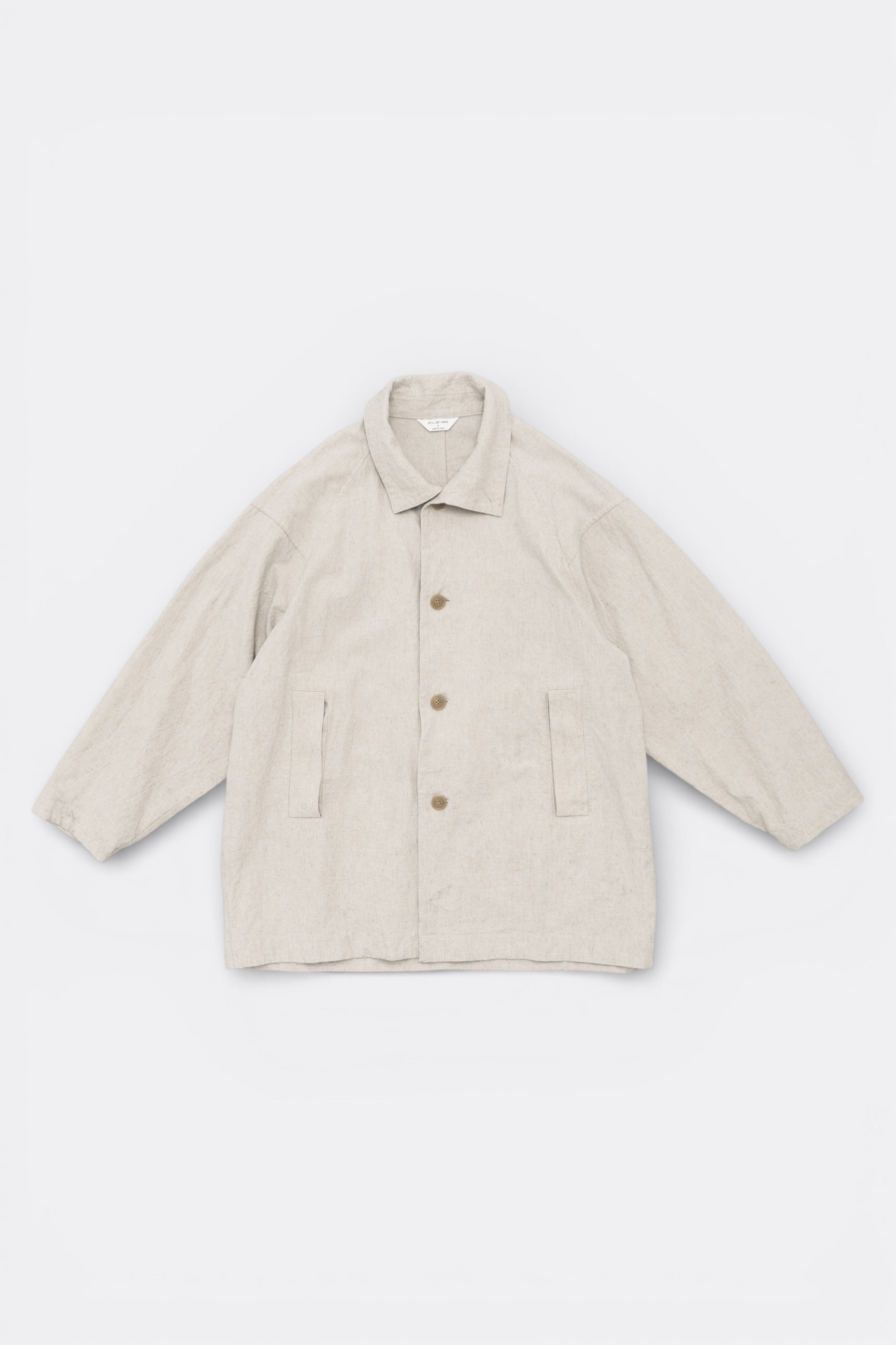 Manteau Coton Lin Oatmeal Still By Hand | Edgar Bdx
