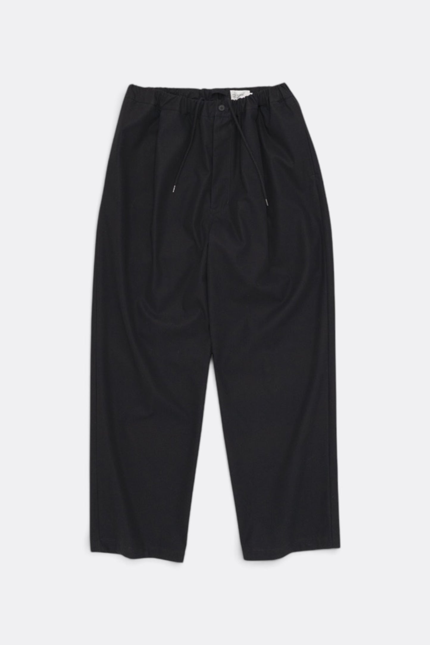 STILL BY HAND Cotton Twill Easy Pants Ink Black | Pantalon Coton Japonais | Edgar Bdx