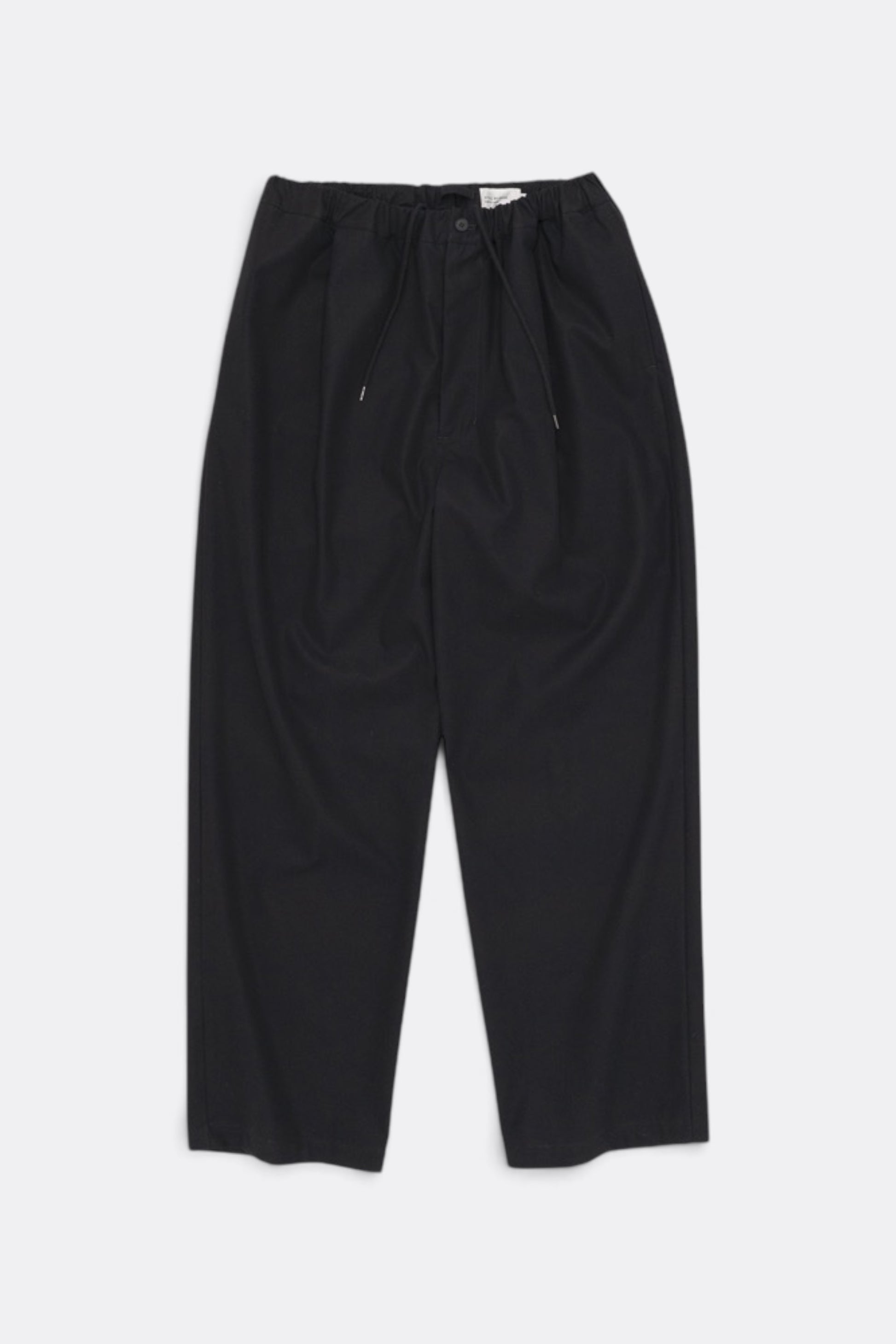 STILL BY HAND Cotton Twill Easy Pants Ink Black | Pantalon Coton Japonais | Edgar Bdx