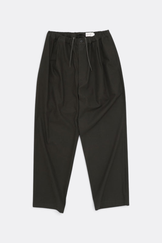 STILL BY HAND Cotton Twill Easy Pants Khaki Brown | Pantalon Coton Japonais | Edgar Bdx