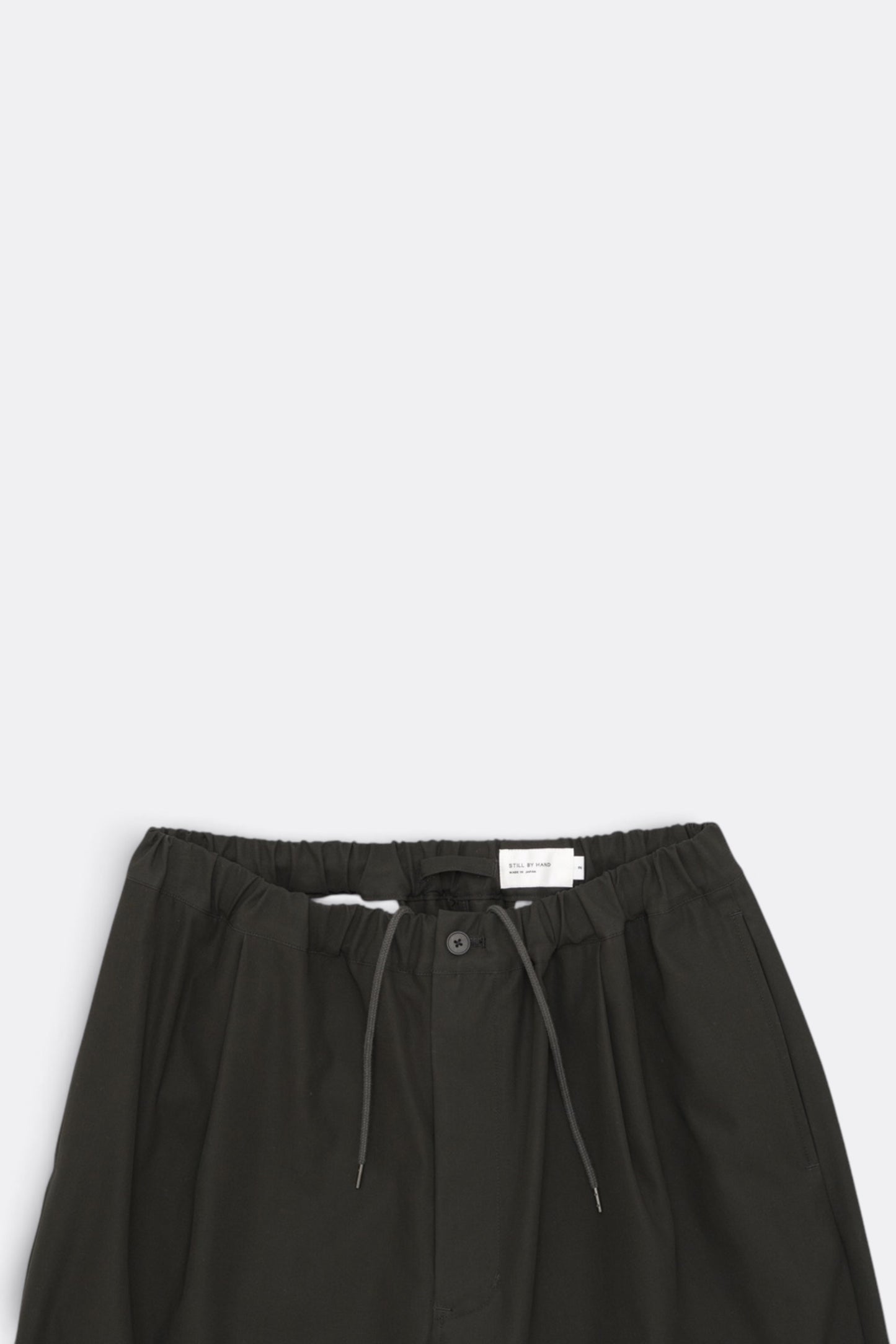 STILL BY HAND Cotton Twill Easy Pants Khaki Brown | Pantalon Coton Japonais | Edgar Bdx