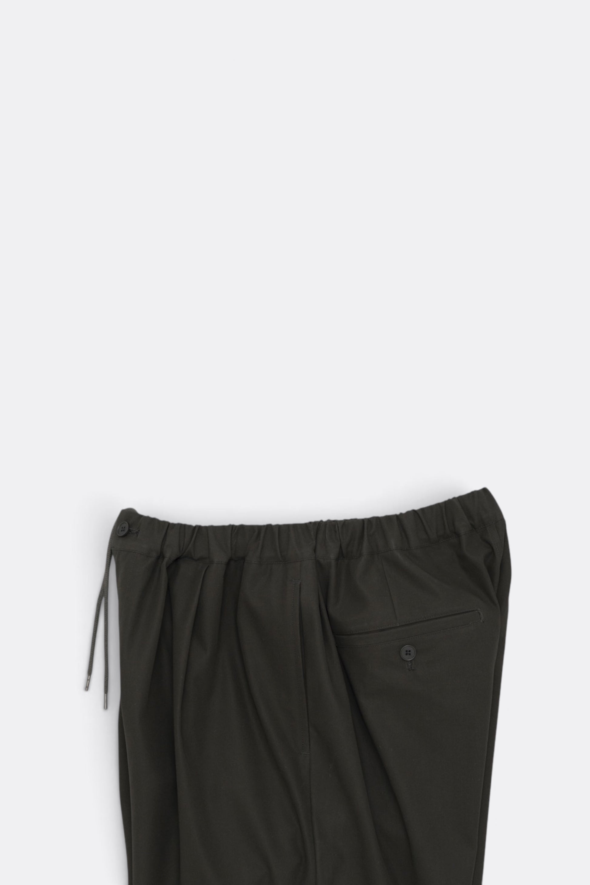 STILL BY HAND Cotton Twill Easy Pants Khaki Brown | Pantalon Coton Japonais | Edgar Bdx