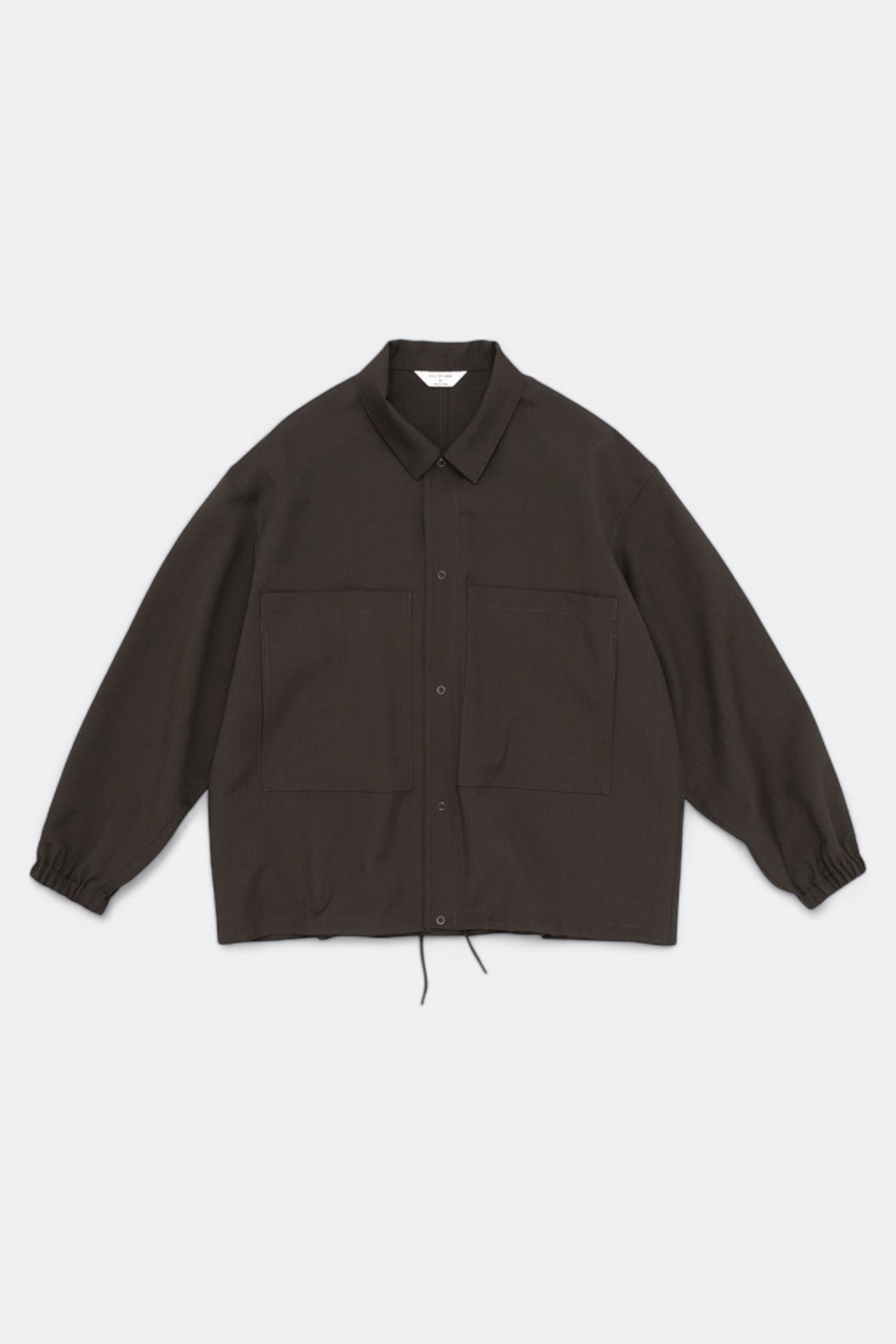 Still By Hand - Double Pocket Shirt Jacket (Dark Brown)