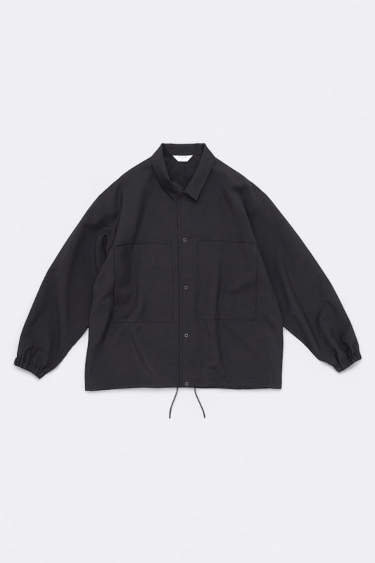 Still By Hand - Double Pocket Shirt Jacket (Ink Black)