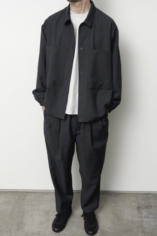 Still By Hand - Double Pocket Shirt Jacket (Ink Black)