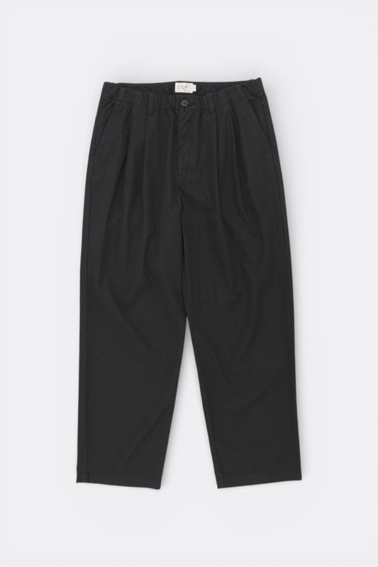 Still By Hand - Pantalon Teint Pièce 2 Pinces (Ink Black) | Pantalon Japonais
