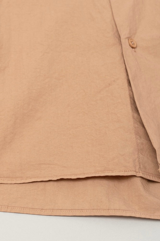 Still By Hand - Garment-Dye Over Shirt (Pale Orange)
