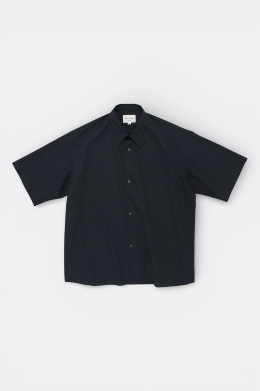 Still By Hand - Chemise Coton Manches Courtes Navy