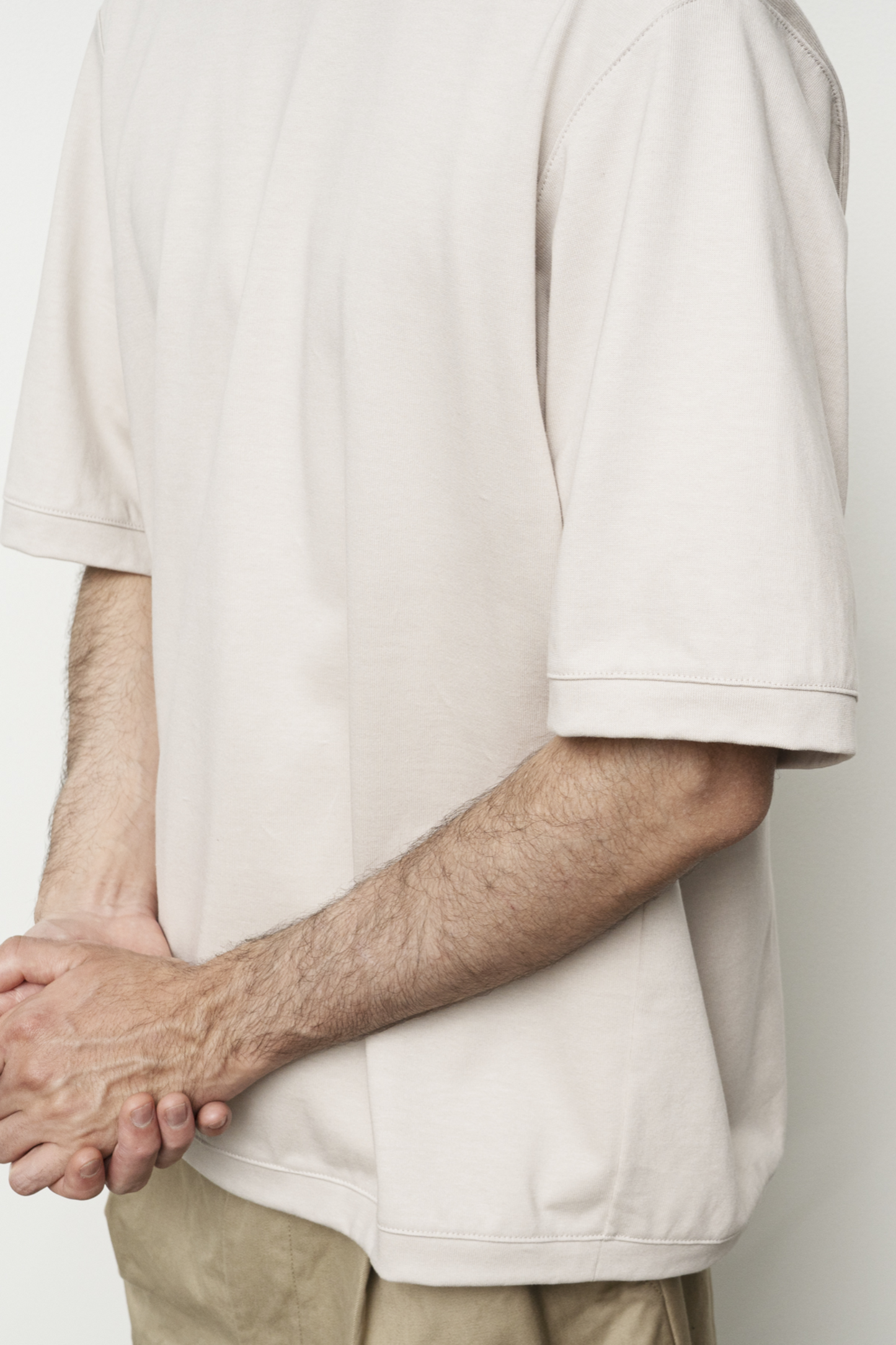 Still By Hand - Sweatshirt Manches Courtes Pink Beige