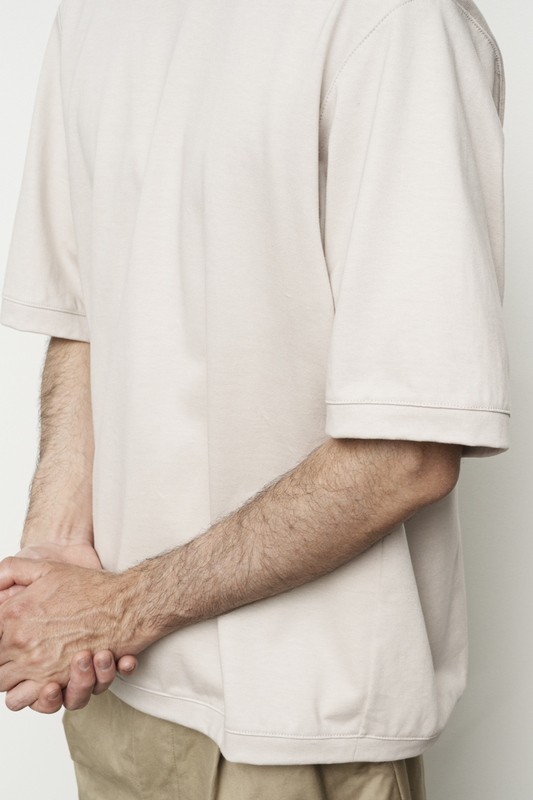 Still By Hand - Sweatshirt Manches Courtes Pink Beige