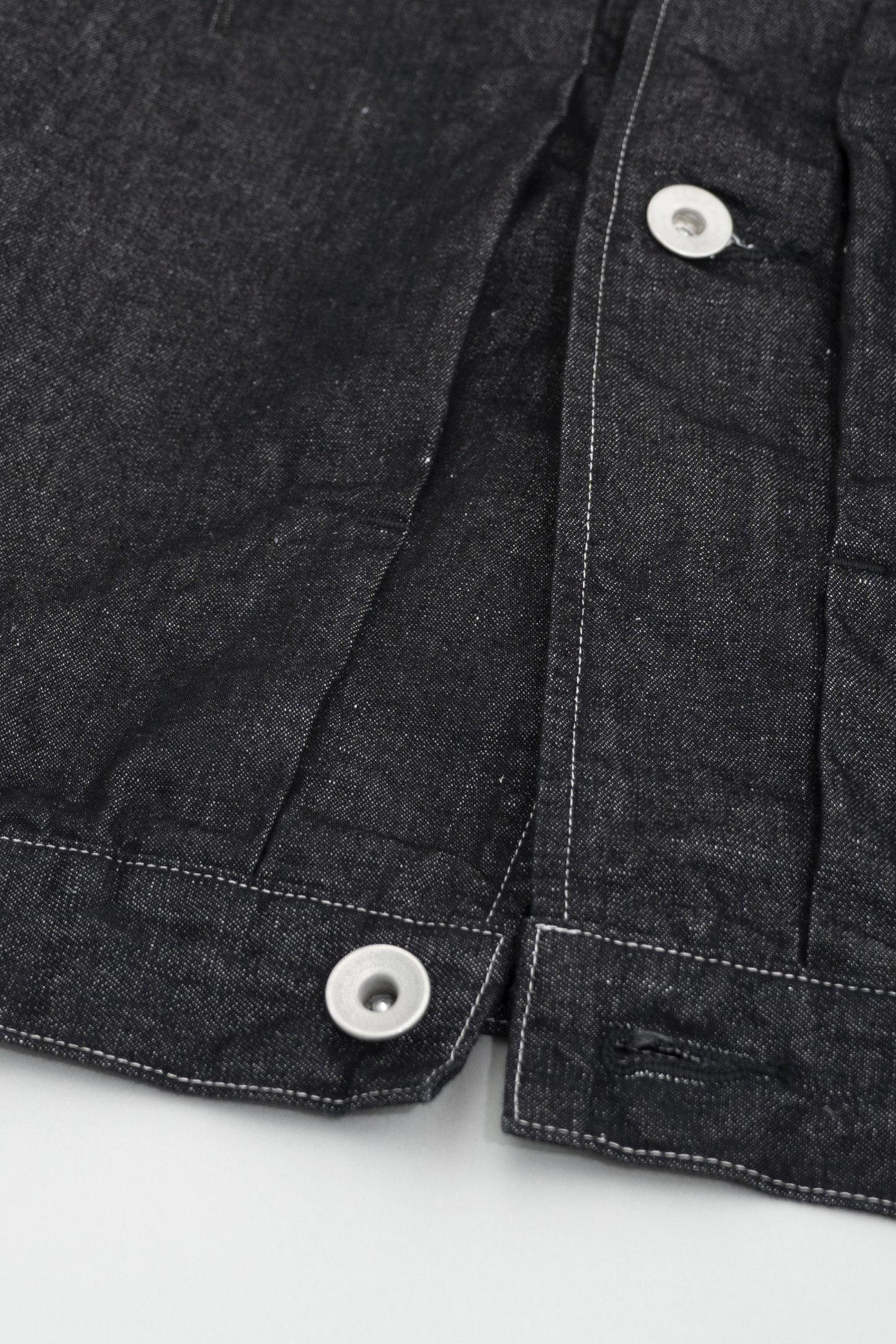 Still By Hand - Blouson Denim Chanvre Coton (Black) | Veste Japonaise