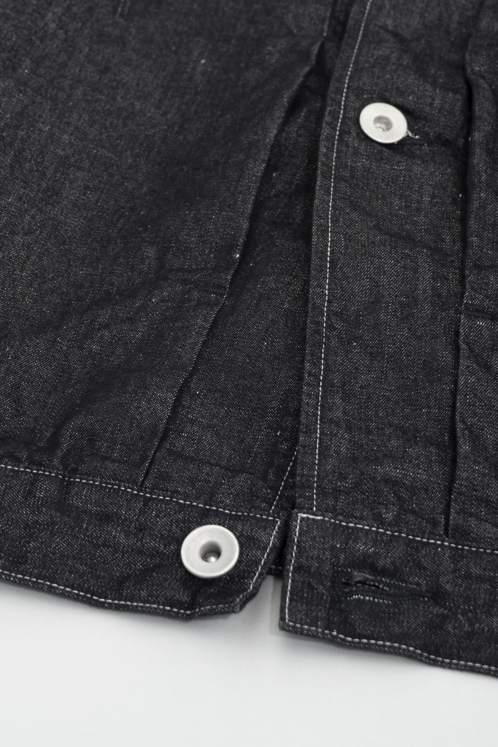 Still By Hand - Blouson Denim Chanvre Coton (Black) | Veste Japonaise