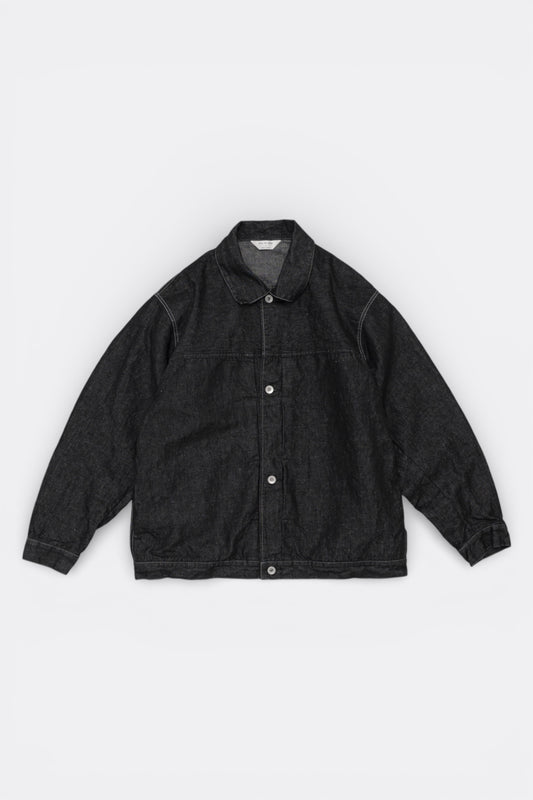 Still By Hand - Blouson Denim Chanvre Coton (Black) | Veste Japonaise