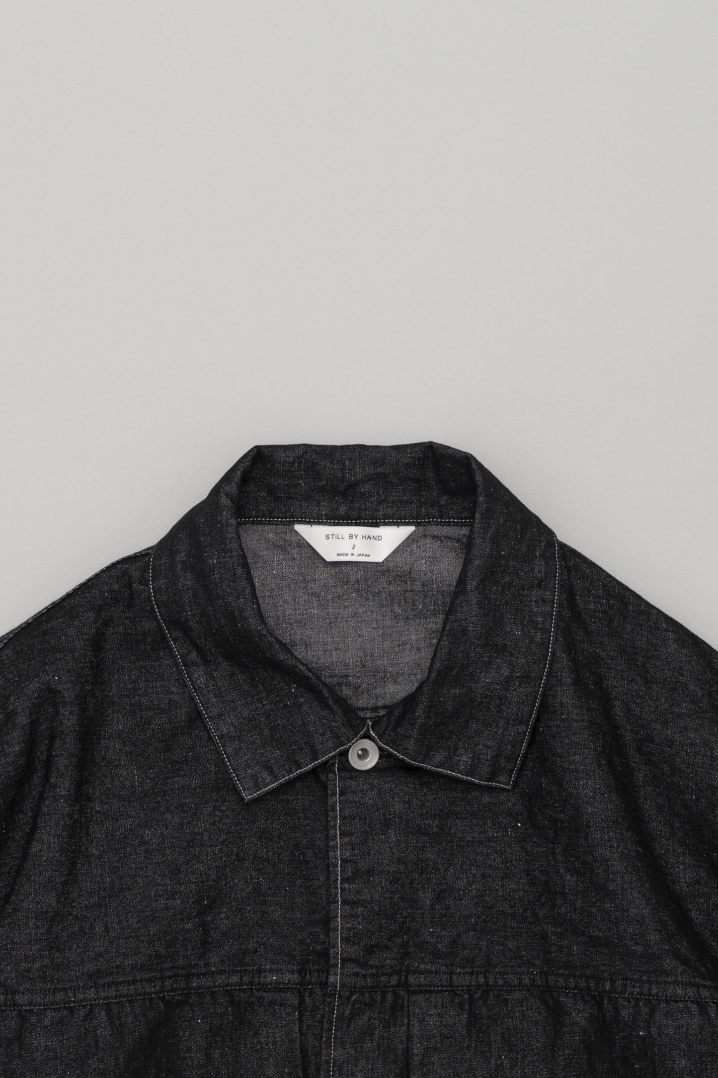 Still By Hand - Blouson Denim Chanvre Coton (Black) | Veste Japonaise