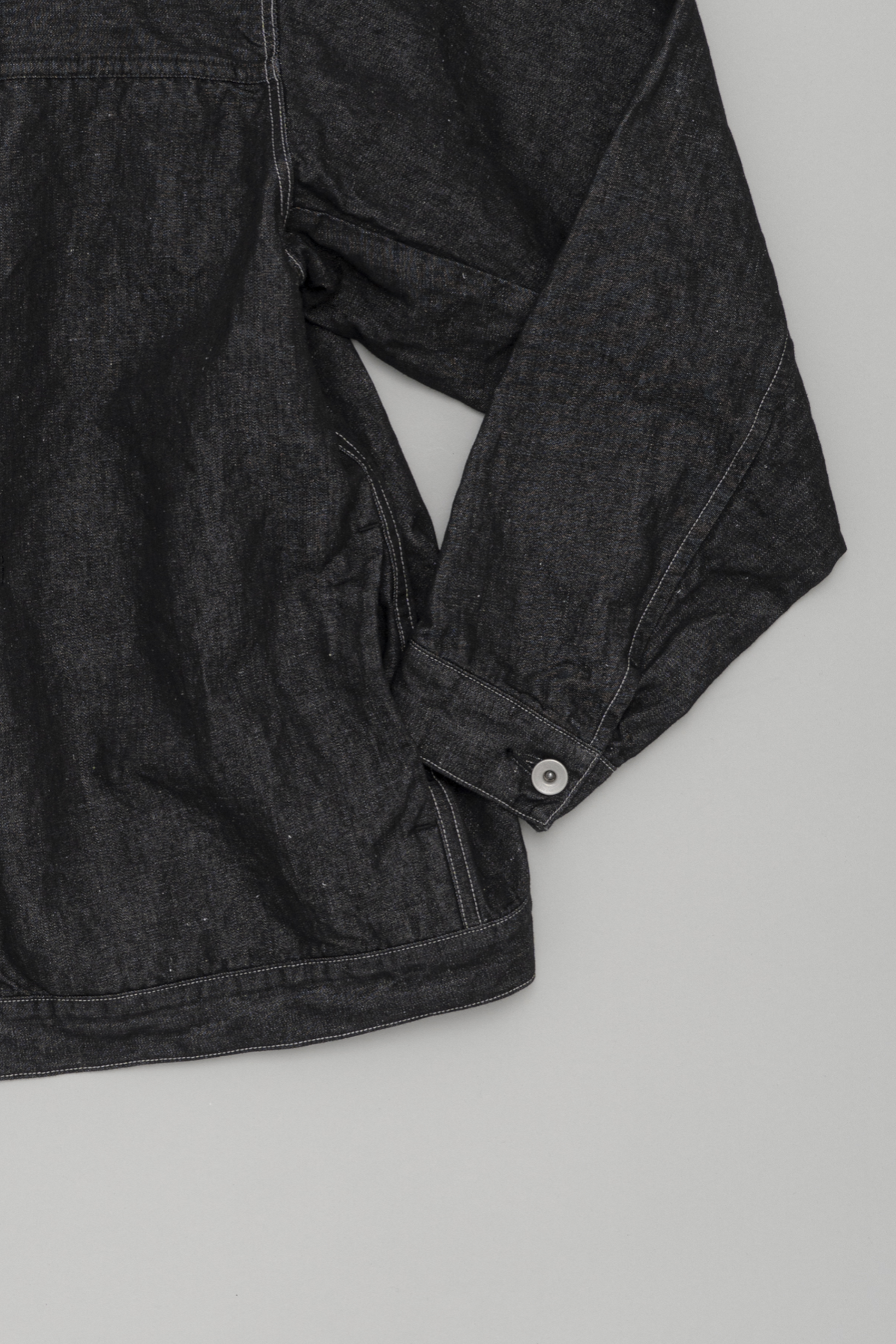 Still By Hand - Blouson Denim Chanvre Coton (Black) | Veste Japonaise