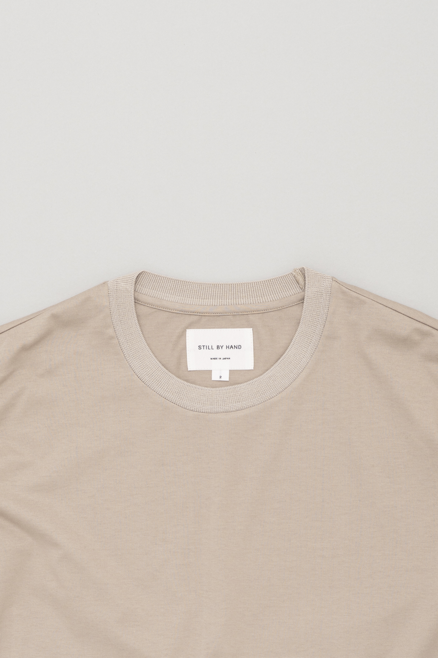 Still By Hand - T-Shirt Maille Côtelée Sand Beige