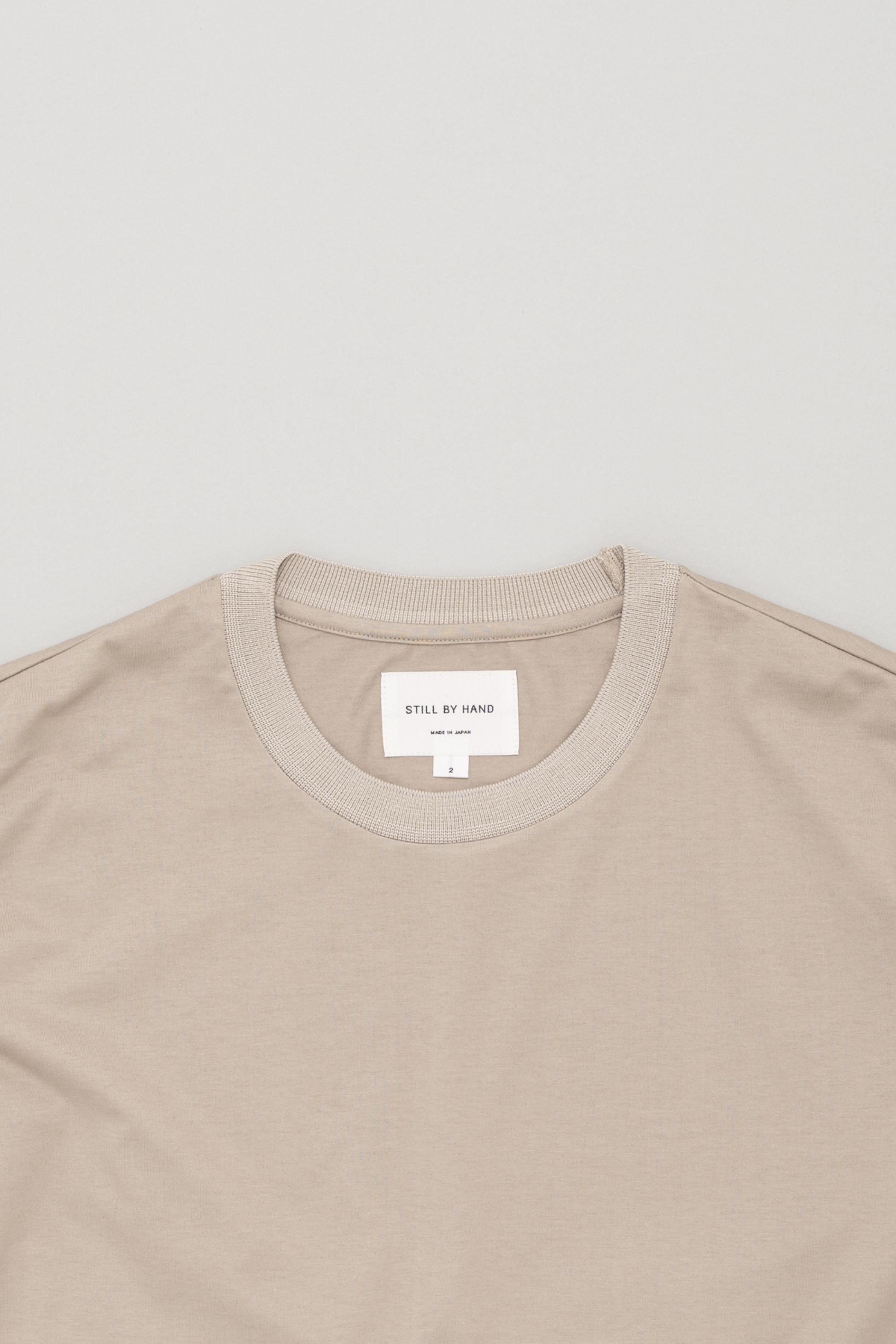 Still By Hand - T-Shirt Maille Côtelée Sand Beige