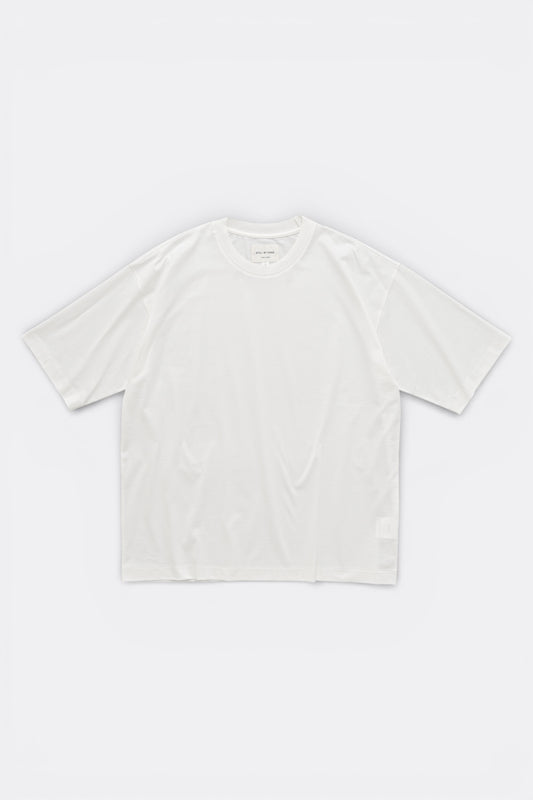 Still By Hand - T-Shirt Maille Côtelée White