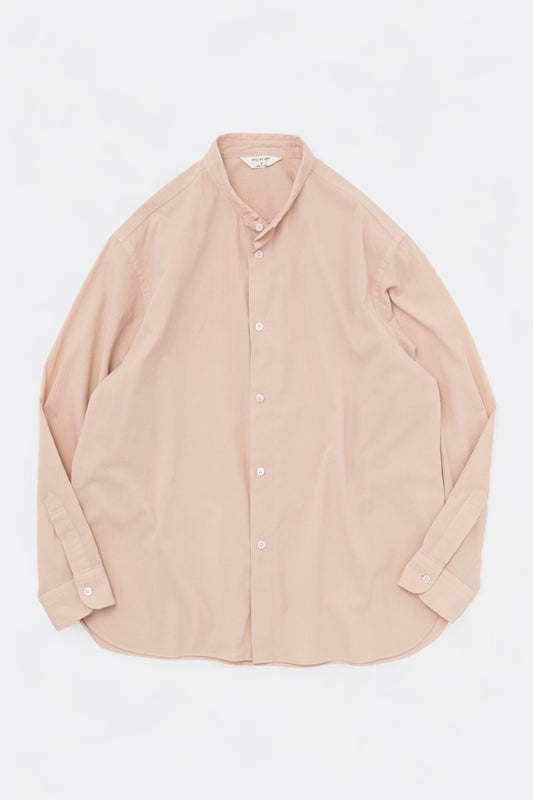 Still By Hand - Narrow Collar Shirt (Pink Beige)