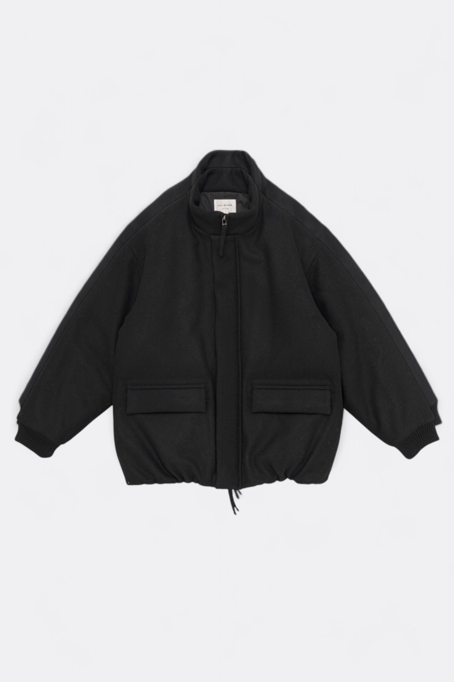Still By Hand - Padded Wool Blouson (Black)