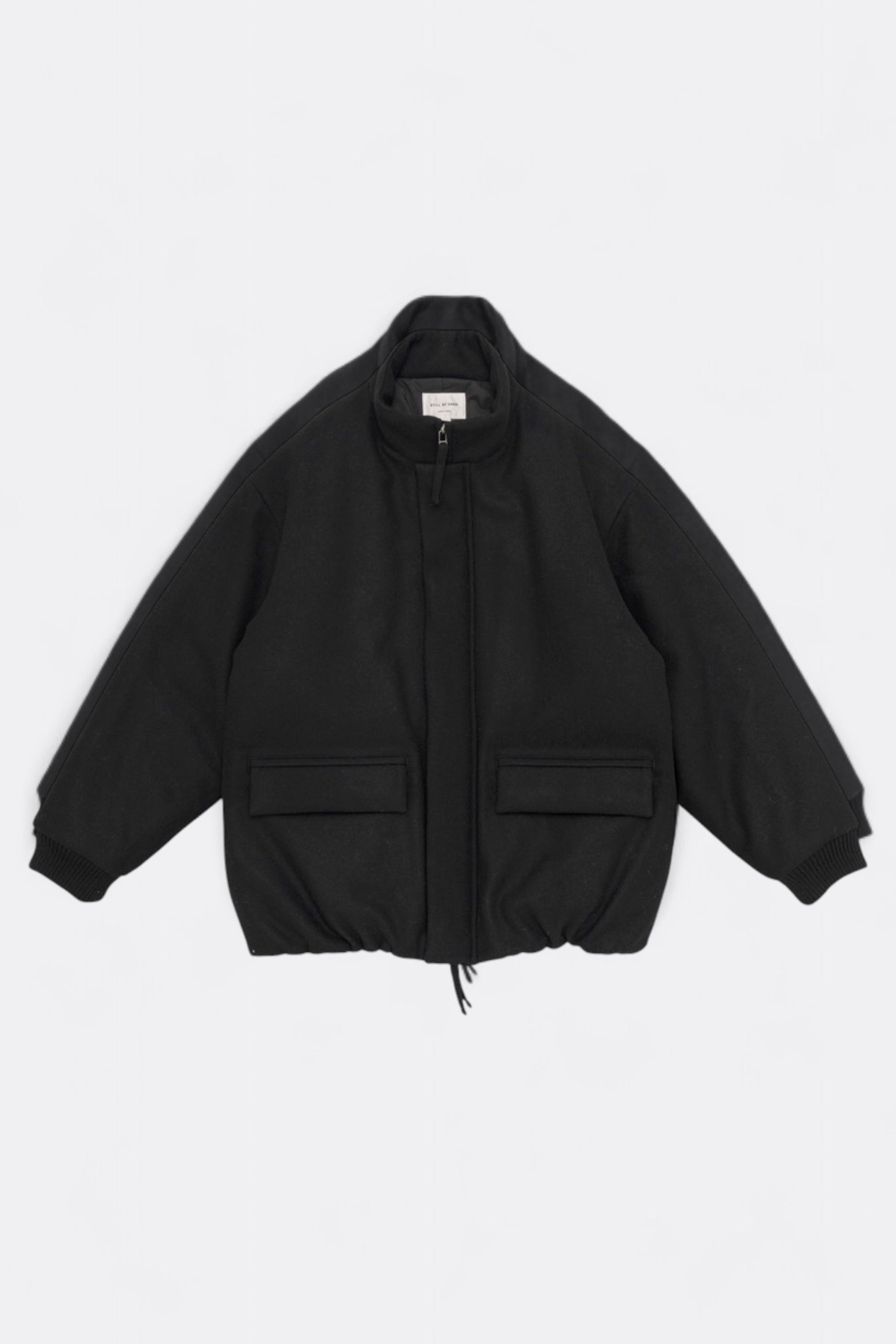 Still By Hand - Padded Wool Blouson (Black)