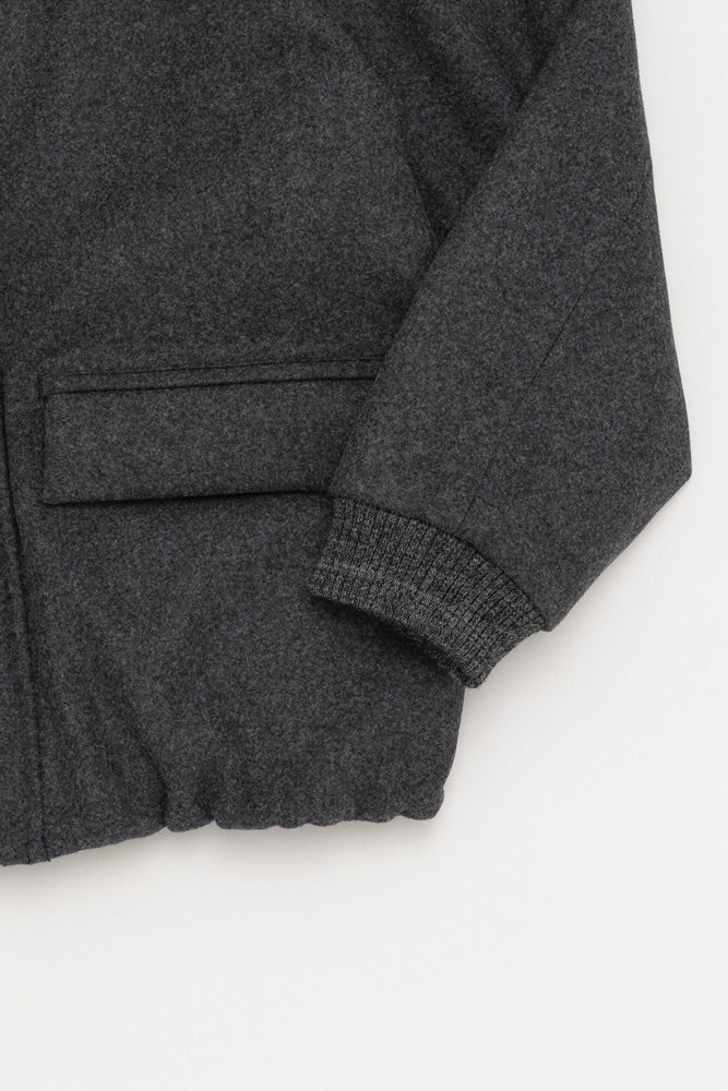Still By Hand - Padded Wool Blouson (Black)