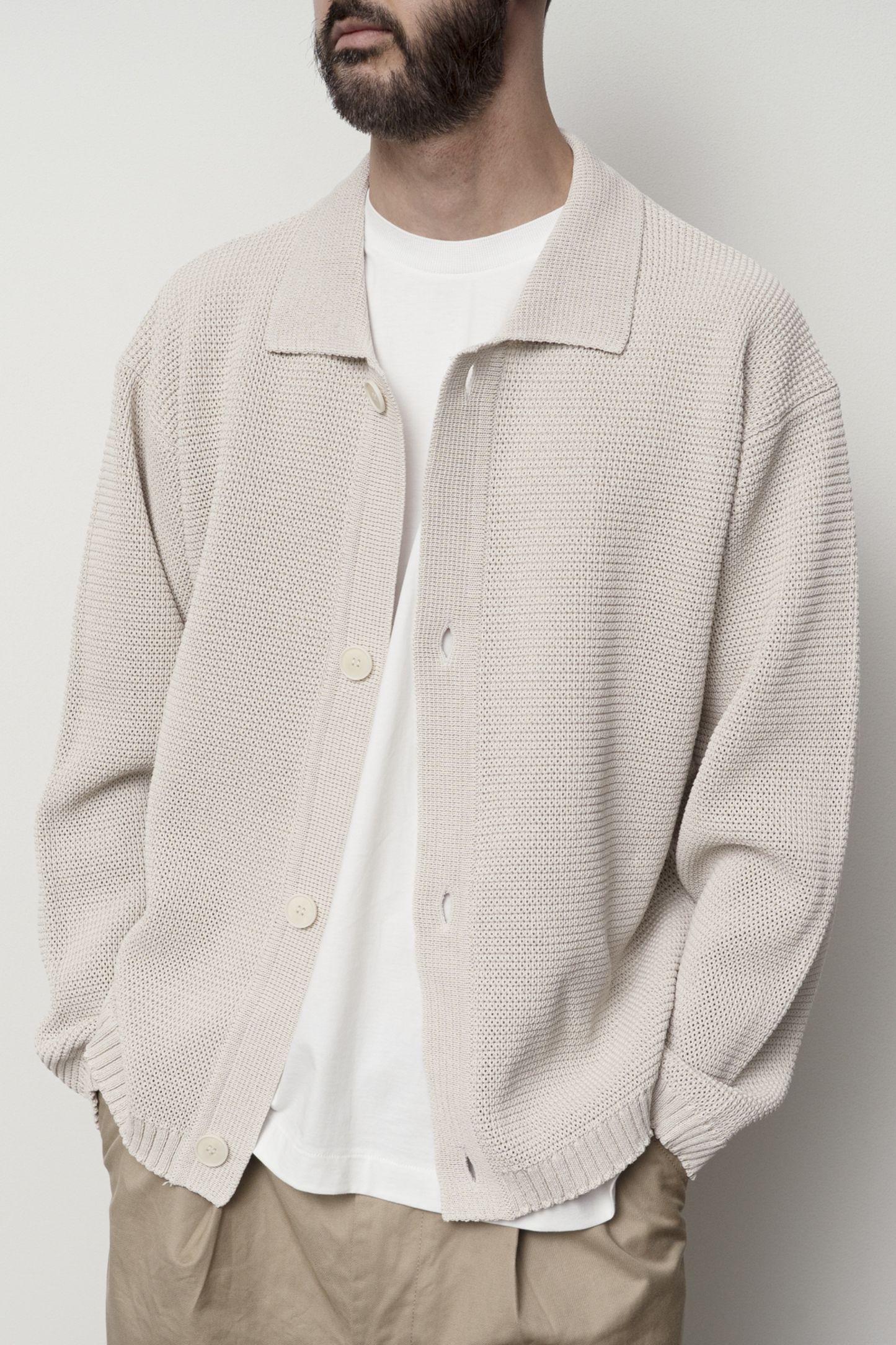 Blouson Tricot Papier Ink Black Still By Hand | Edgar Bdx